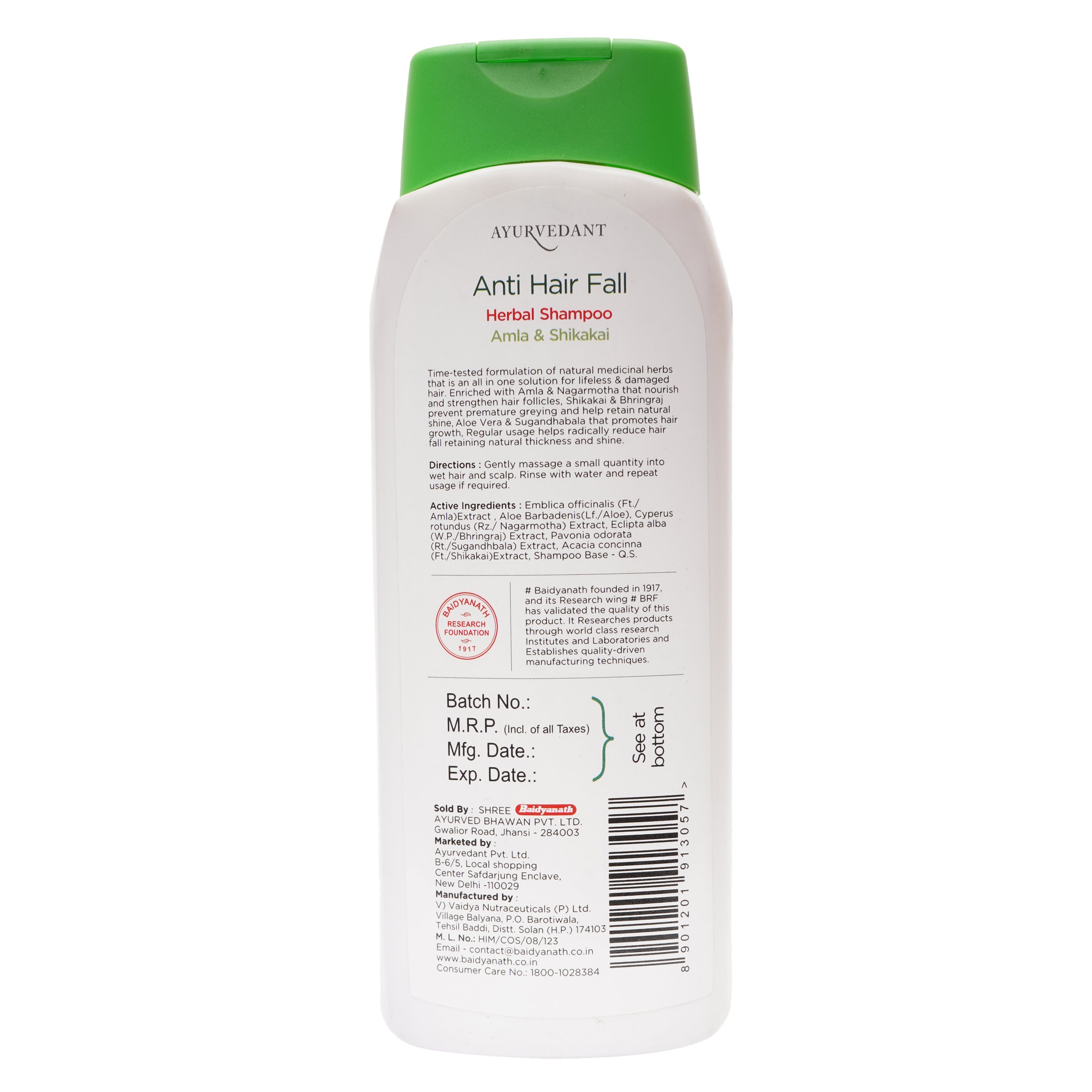 BAIDYANATH ANTI HAIR FALL HERBAL SHAMP(AMLA & SHI.) - Image 3