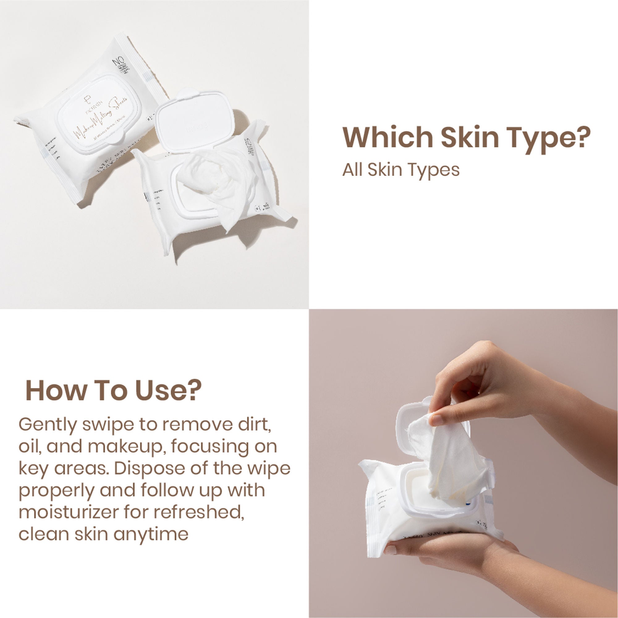 Personal Touch Skincare Skincare Makeup Remover & Melting Skin Care Wipes