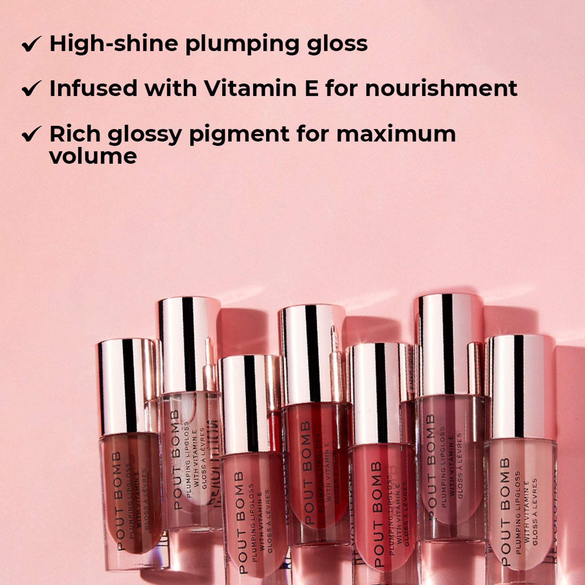 Makeup Revolution Pout Bomb Plumping Gloss - Cookie
