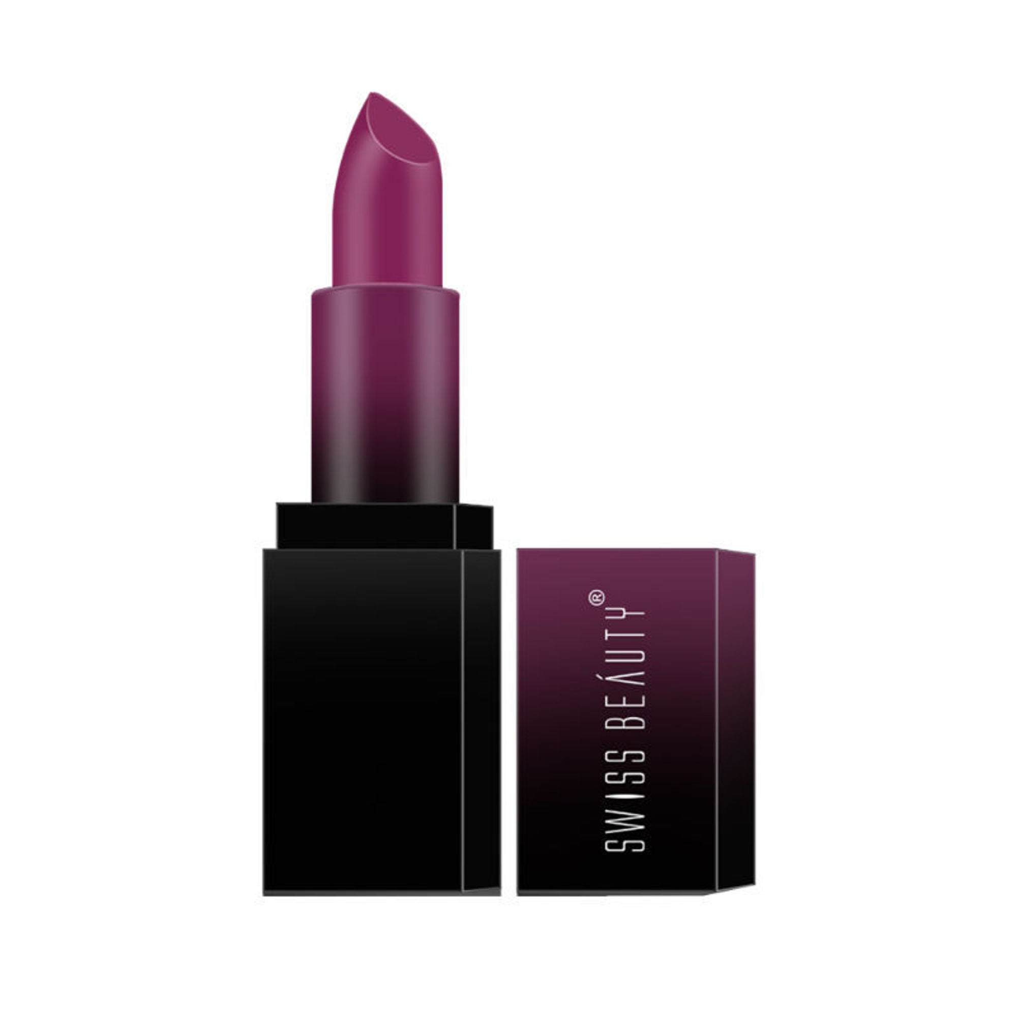 Swiss Beauty HD Matte Lipstick , High Coverage , Lightweight - 12 Attitude