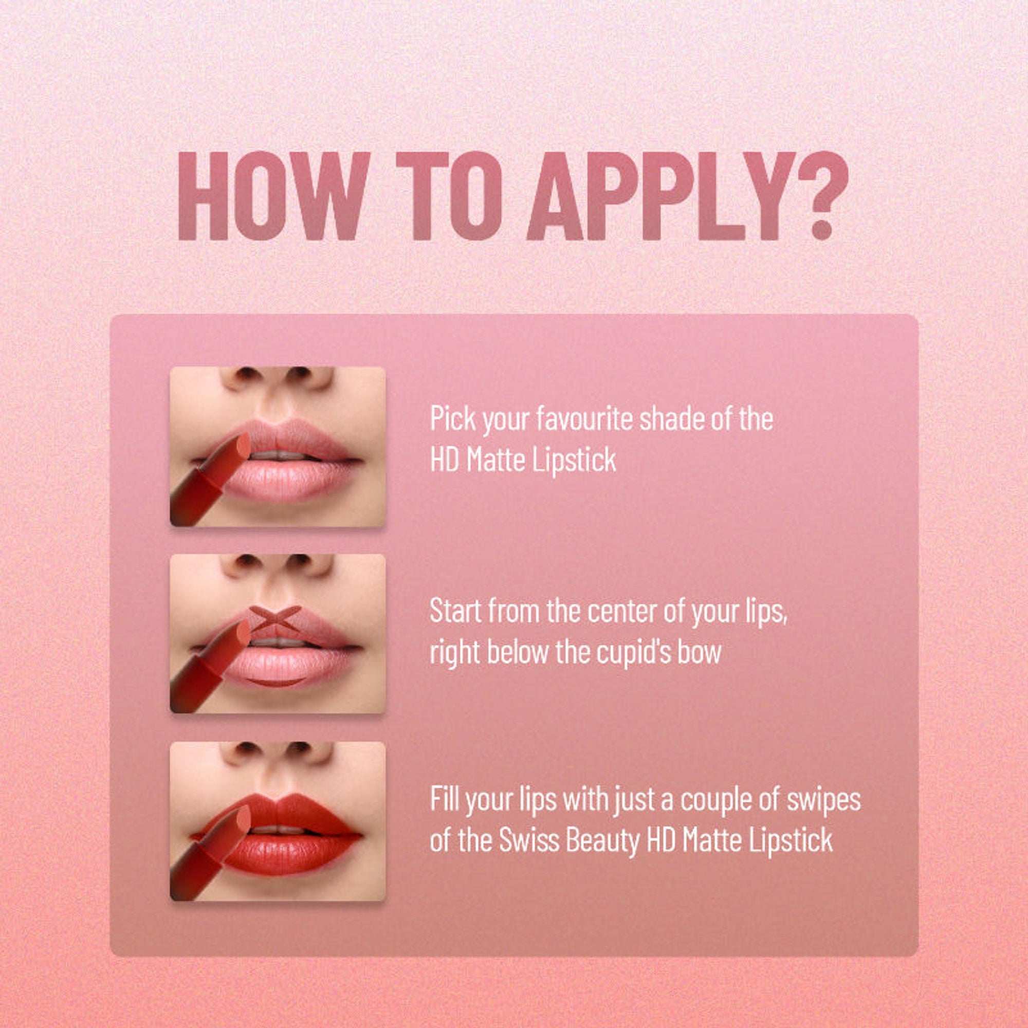 Swiss Beauty HD Matte Lipstick , High Coverage , Lightweight - 18 Coffee