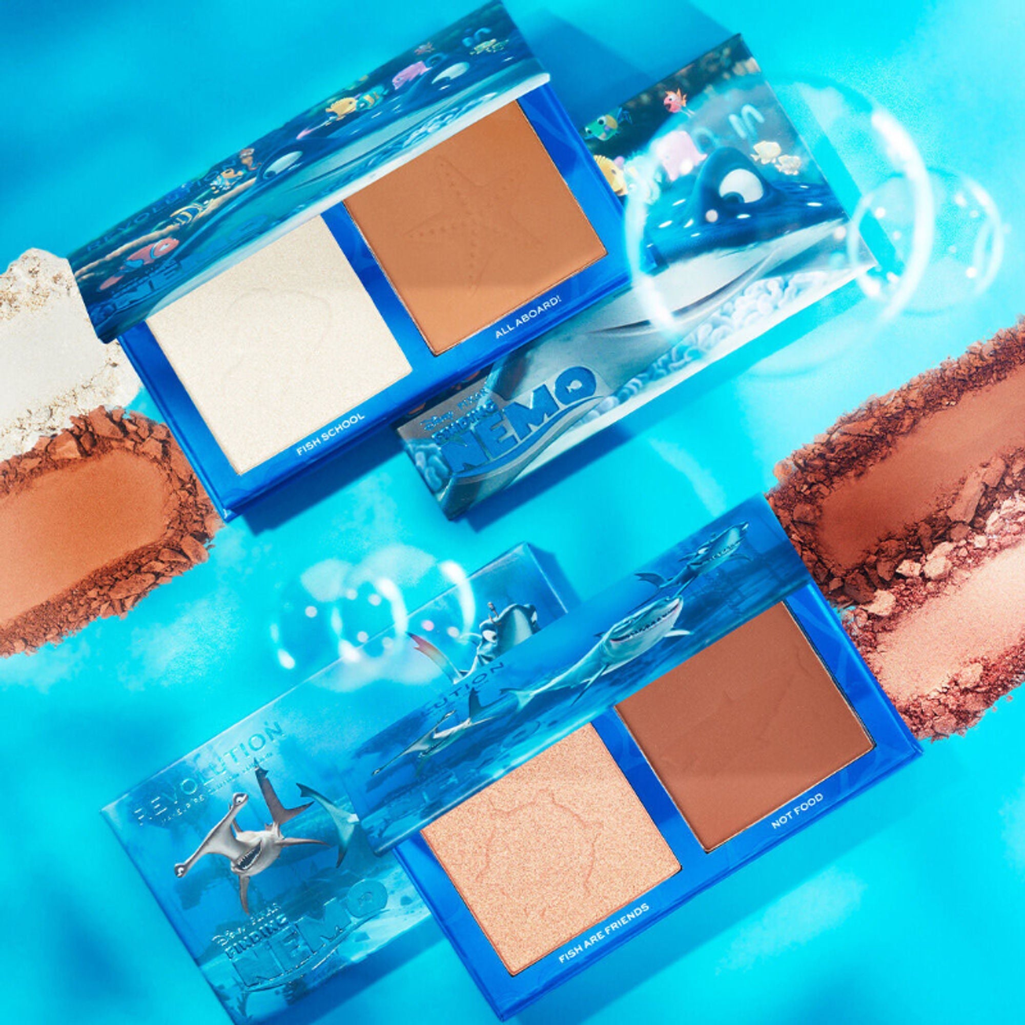 Makeup Revolution Disney Pixar's Finding Nemo X Revolution Bronzer & Highlighter Palette - Wake Up