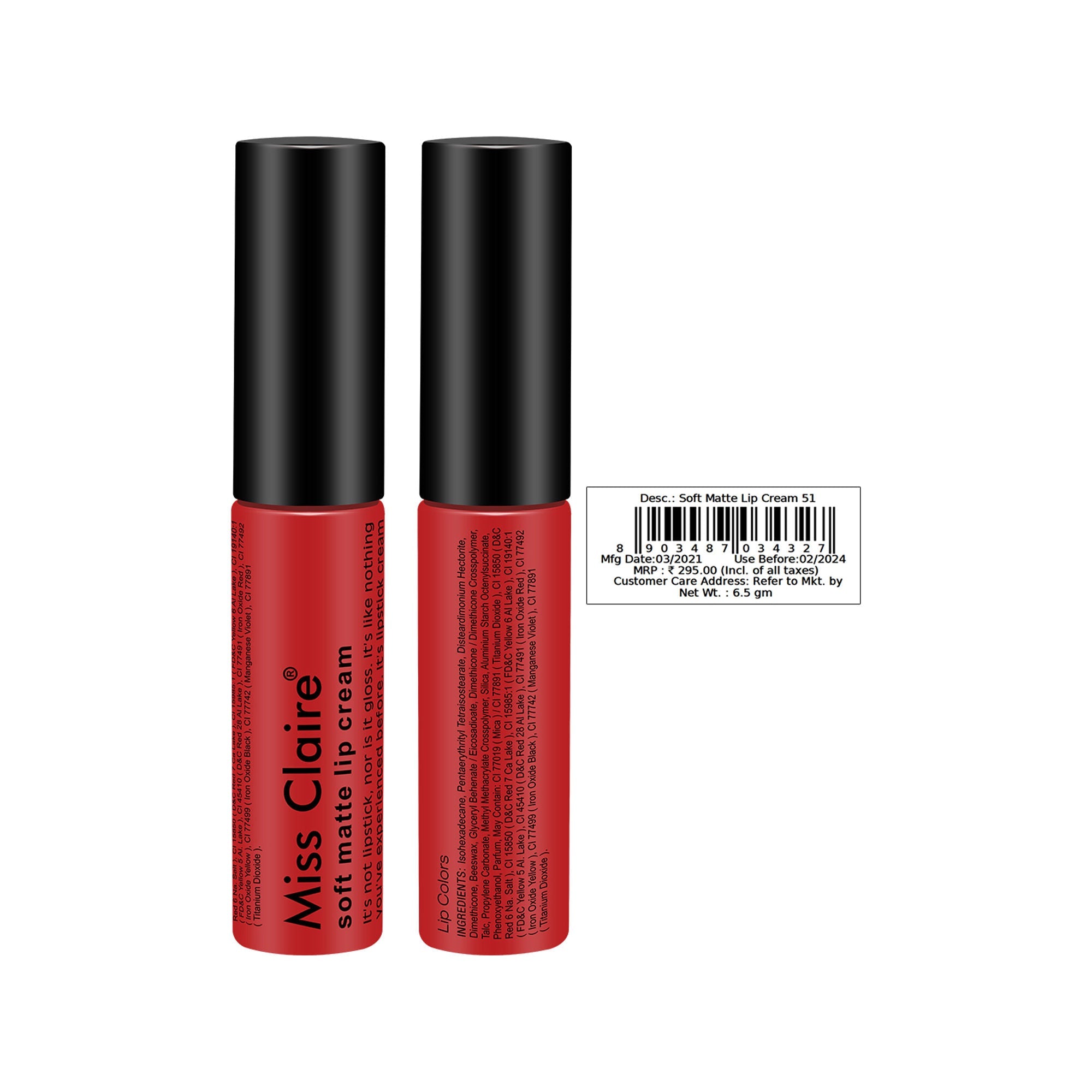 Miss Claire Soft Matte Lip Cream - 51