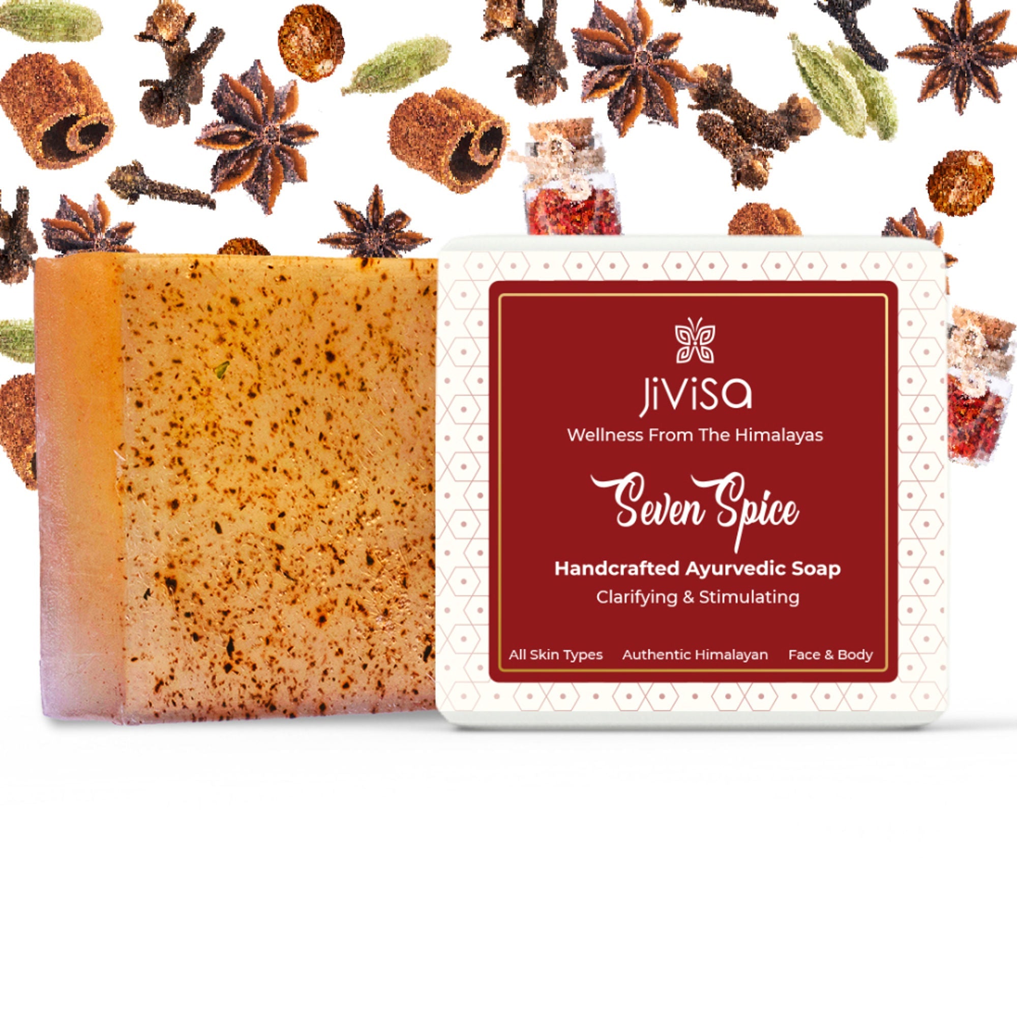 JiViSa Seven Spice Handcrafted Ayurvedic Soap