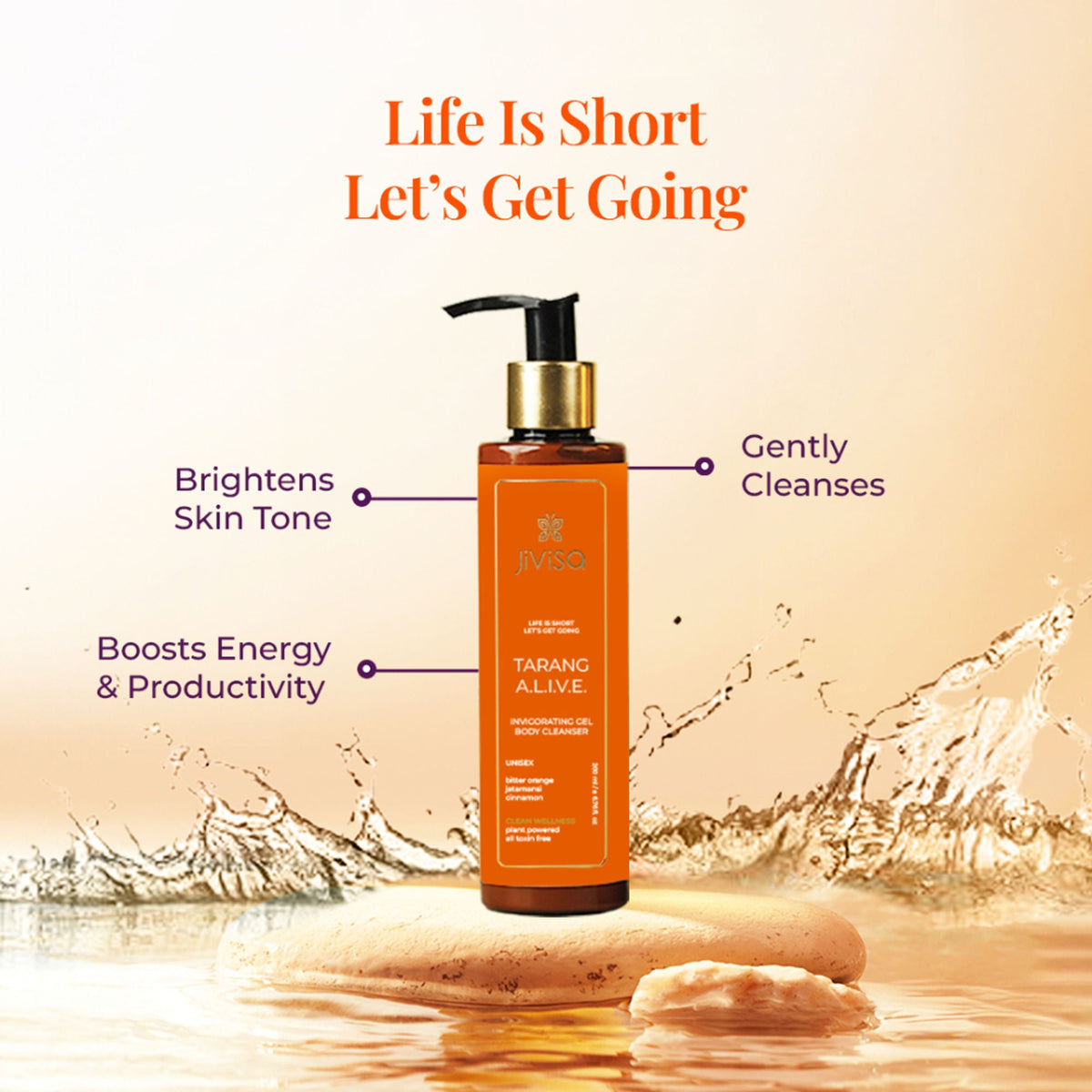 JiViSa Tarang Alive Invigorating Gel Body Cleanser