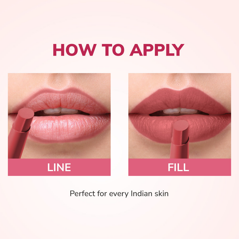 Mila Beaute Pout It Out Long Lasting & Matte Finish Lip Crayon Lipstick - Ariel