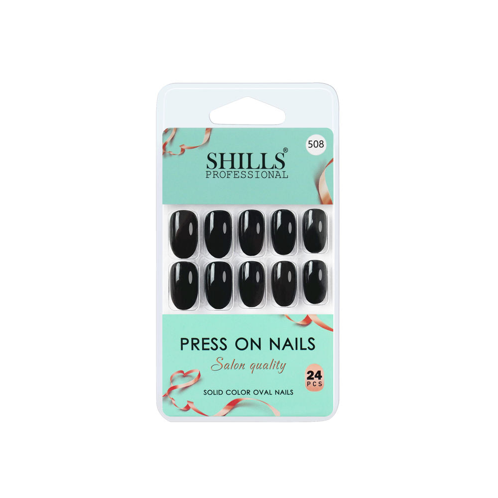 Shills Professional Reusable Press On Nails Oval - SPN508