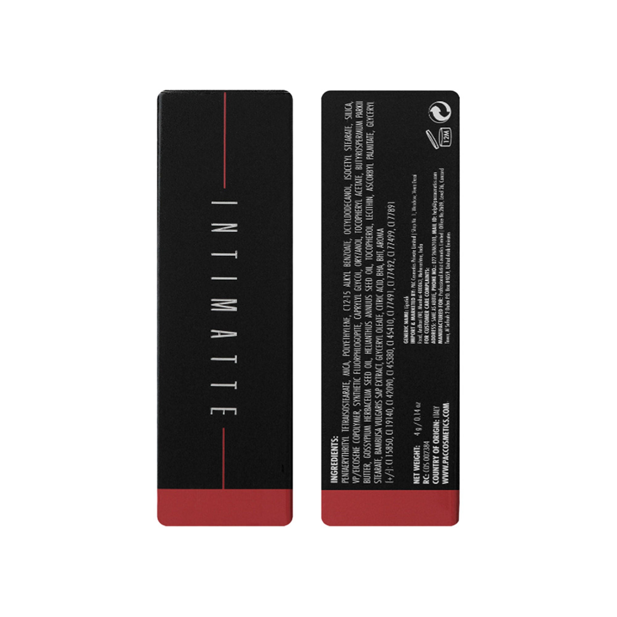 PAC Studio Intimatte Lipstick - Red Craze