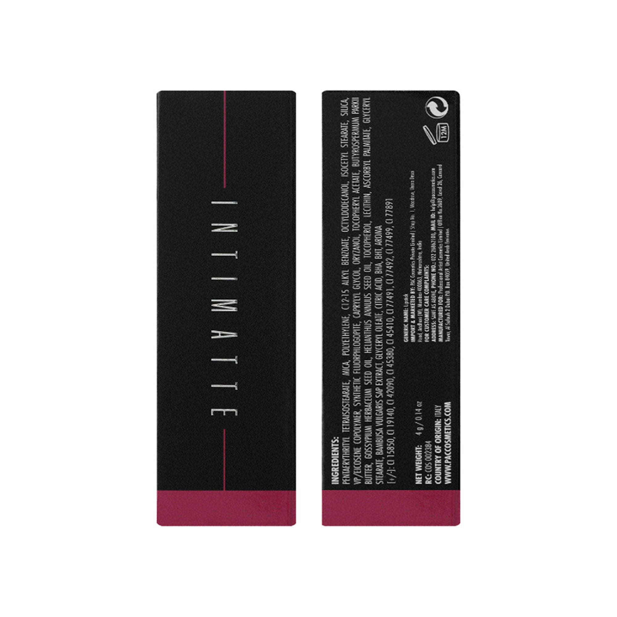 PAC Studio Intimatte Lipstick - Climax