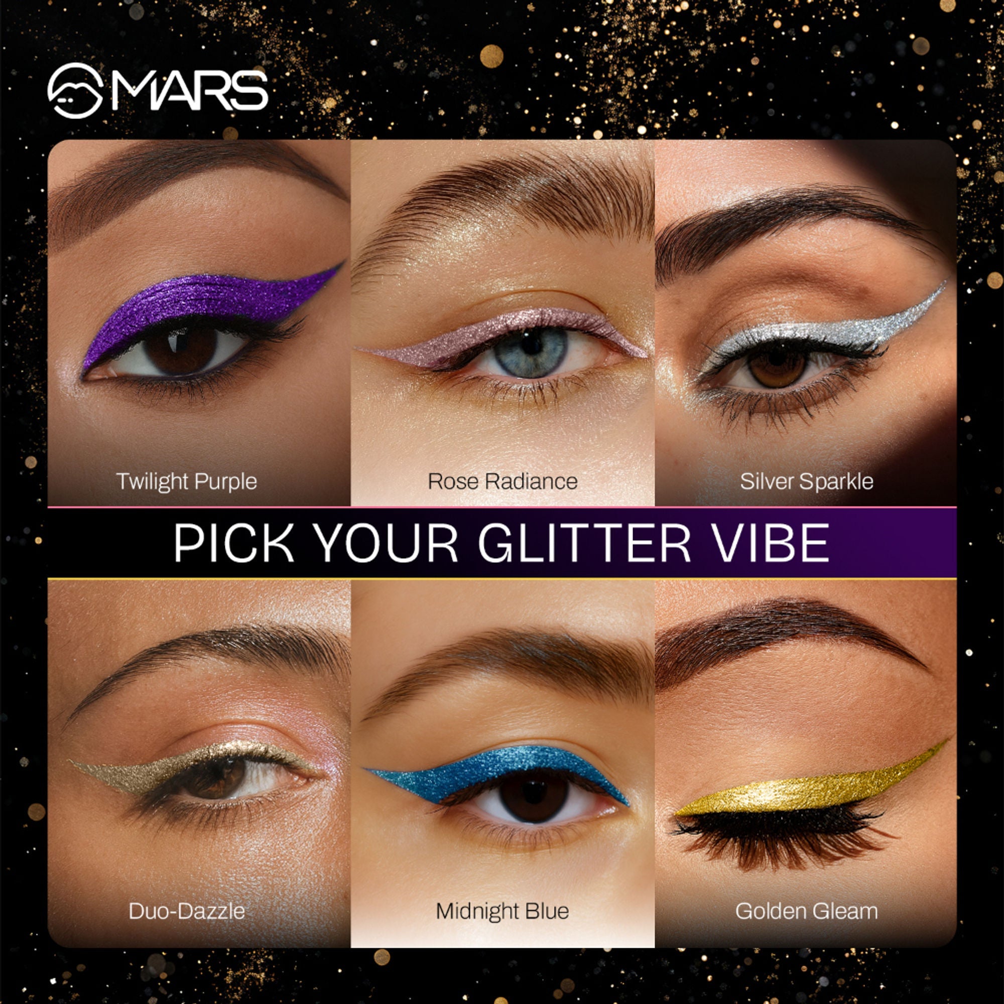 MARS Cosmetics Twinkle Wink Glitter Eyeliner - Golden Gleam