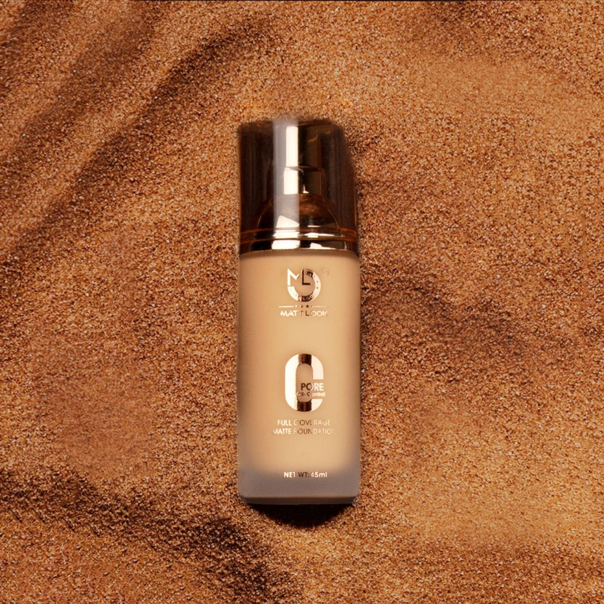 Matt Look Zero Pore Oil Control Full Coverage Matte Foundation - Golden Caramel