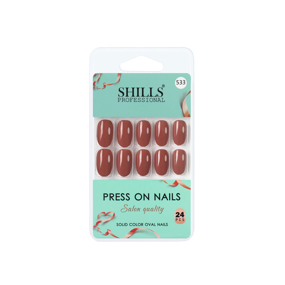 Shills Professional Reusable Press On Nails Oval - SPN533