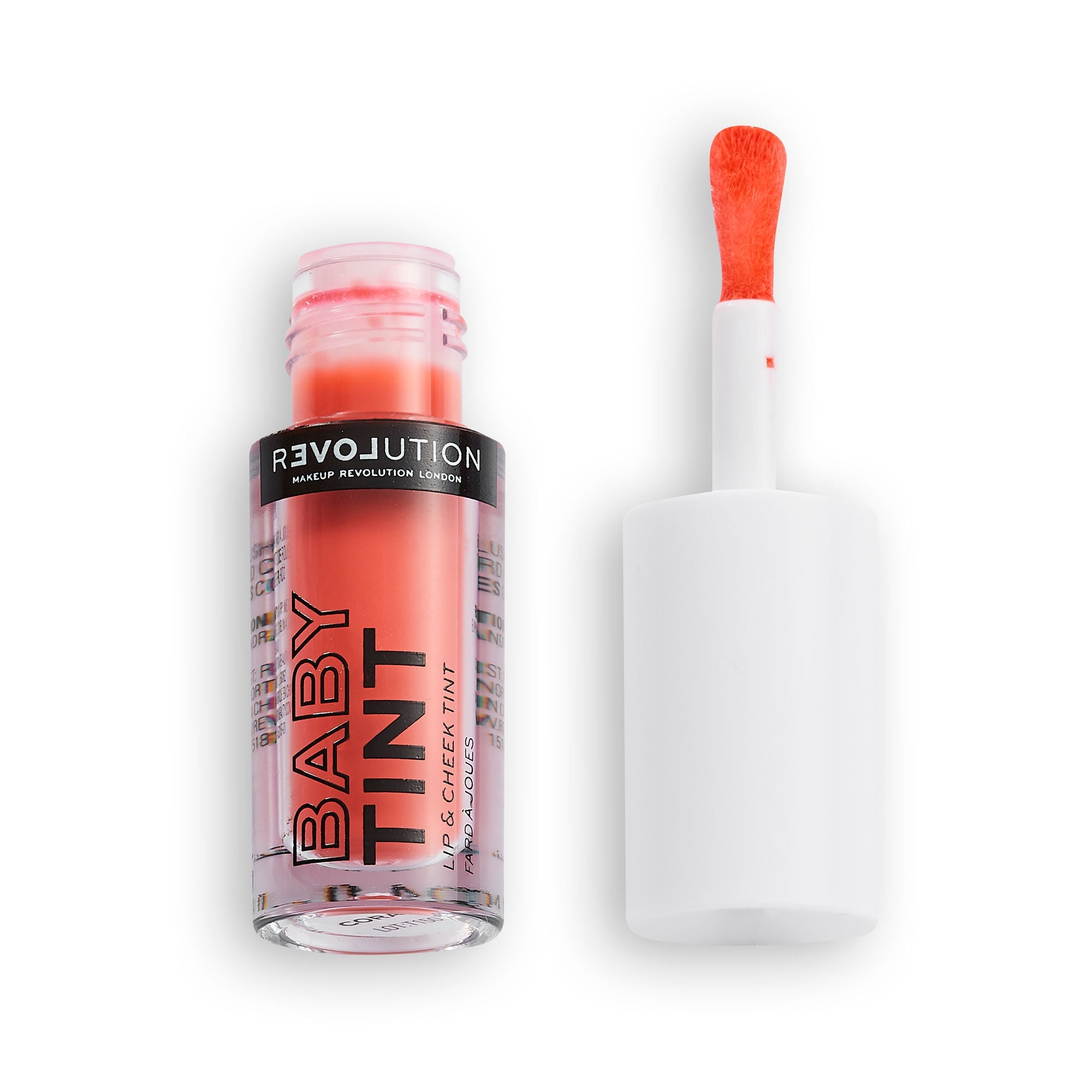Makeup Revolution Relove Baby Lip & Cheek Tint - Long Lasting - Soft & Glowy Finish - Coral