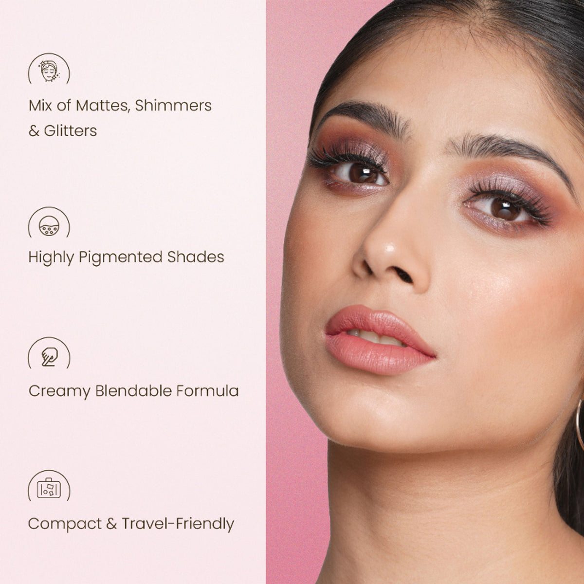 Swiss Beauty Lustre Eyeshadow Palette - 3 Party All Night