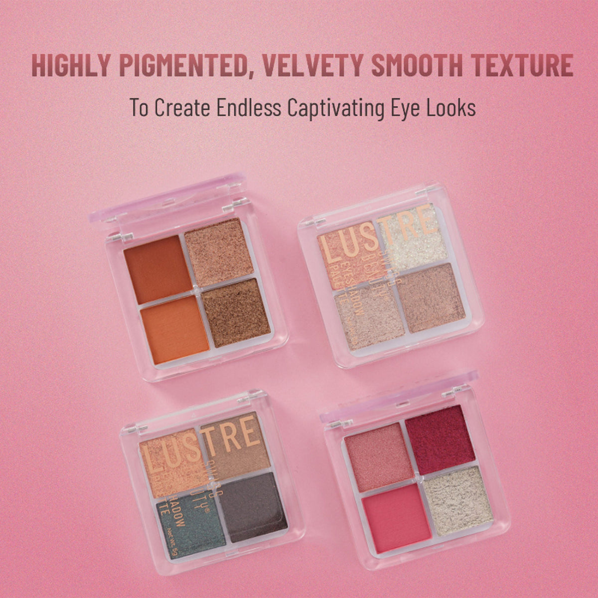Swiss Beauty Lustre Eyeshadow Palette - 3 Party All Night