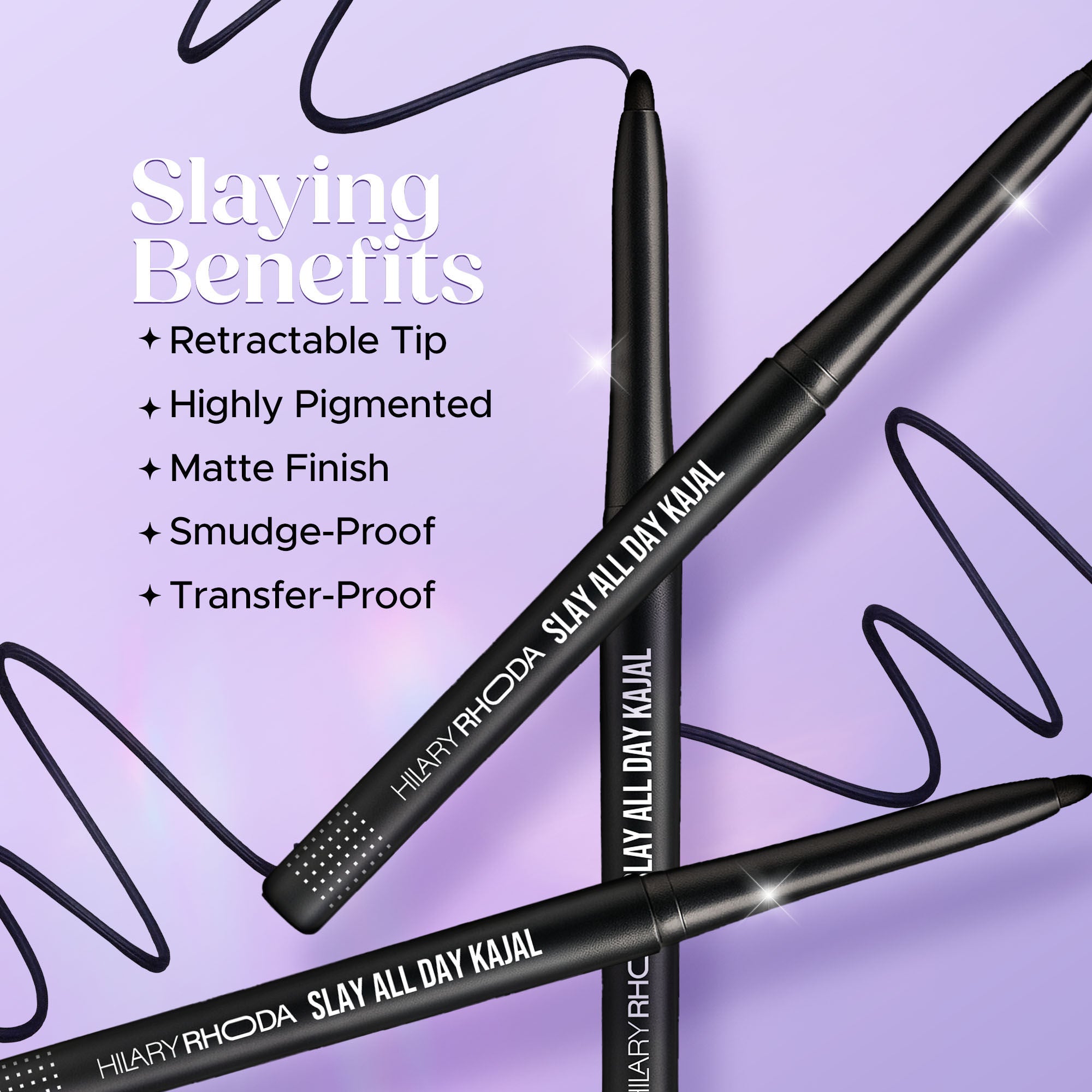 Hilary Rhoda Slay All Day Matte Kajal - Black