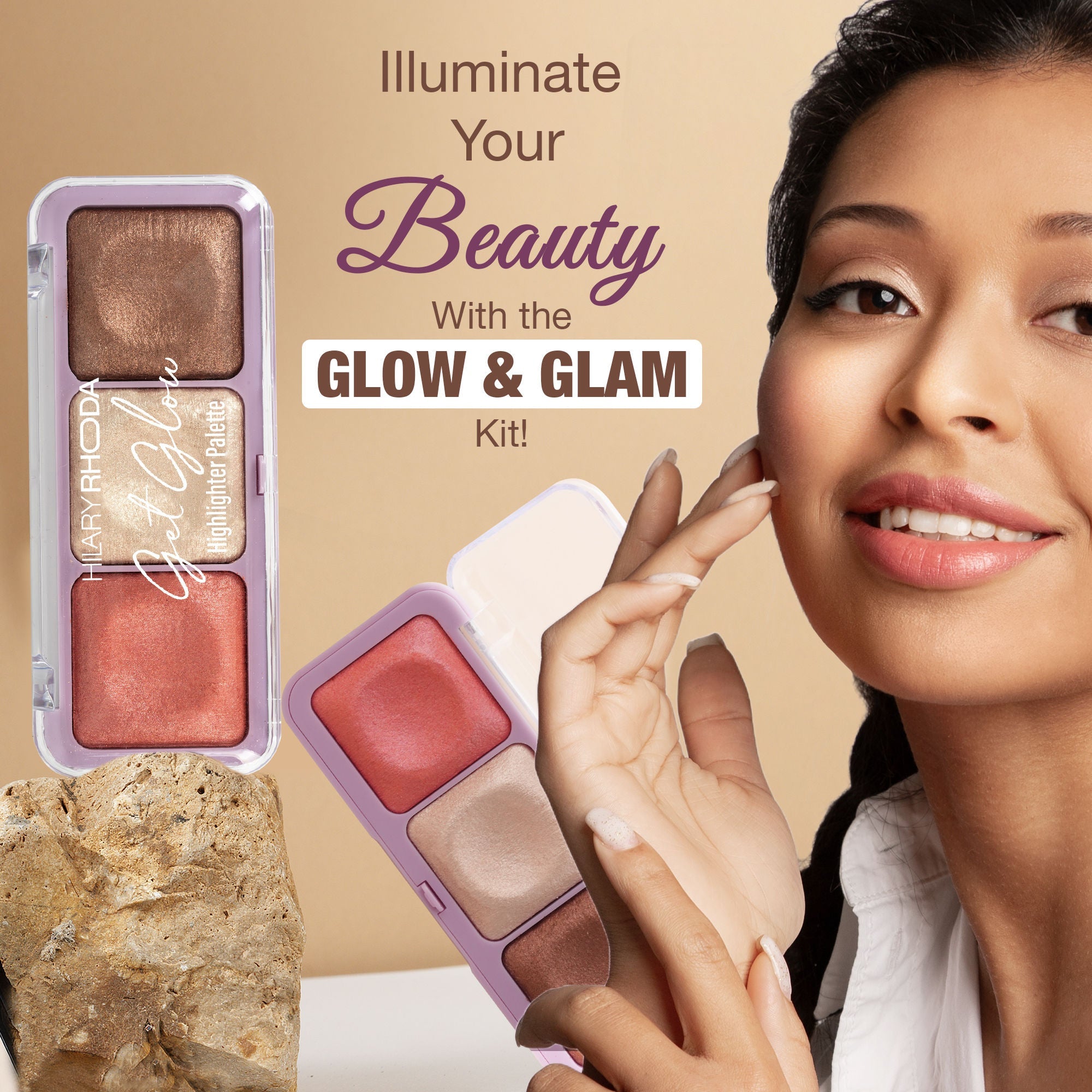 Hilary Rhoda Get Glow Highlighter Palette - 01
