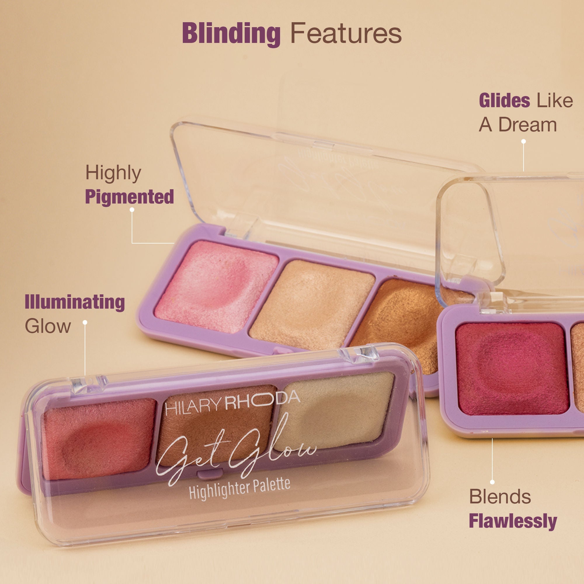 Hilary Rhoda Get Glow Highlighter Palette - 04