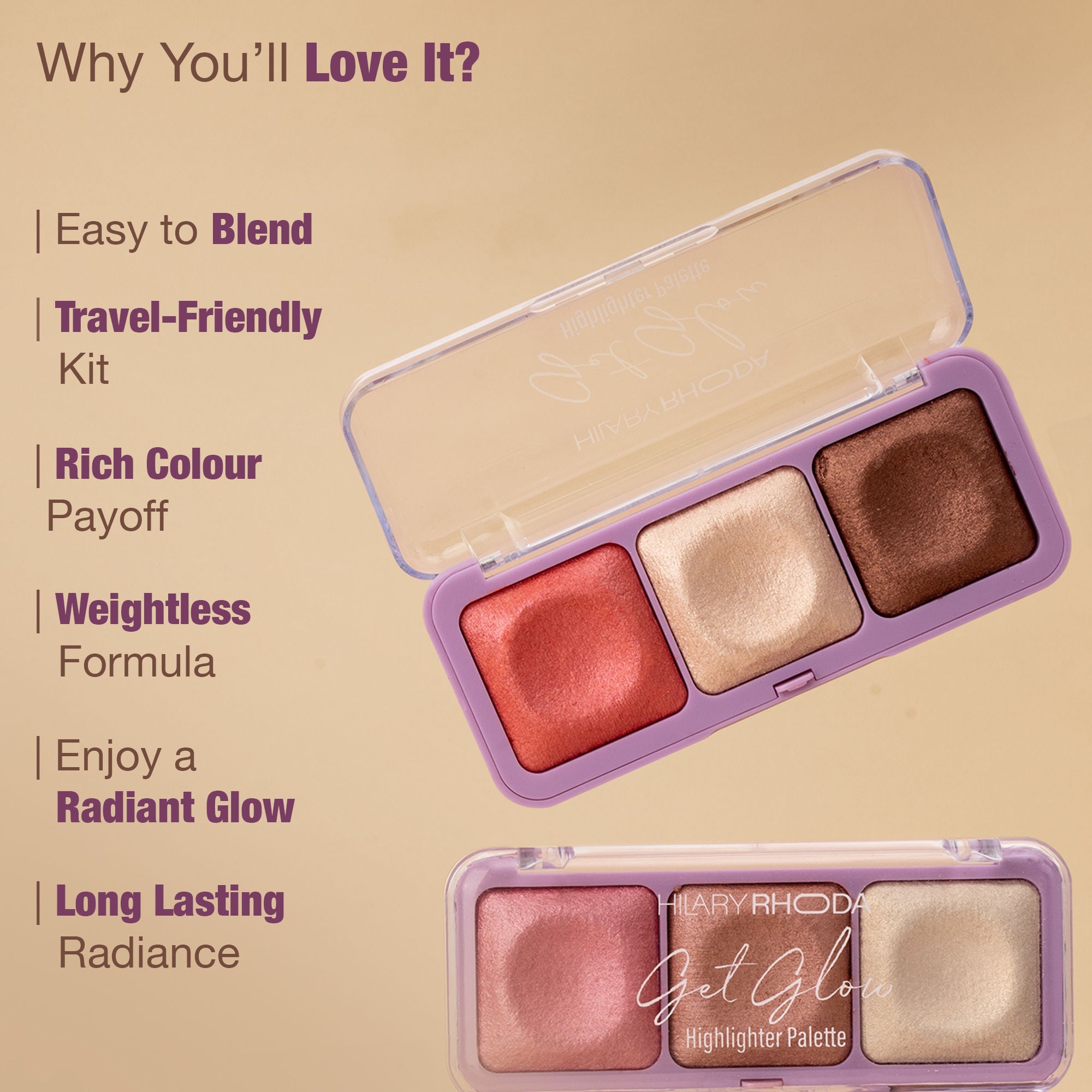 Hilary Rhoda Get Glow Highlighter Palette - 04