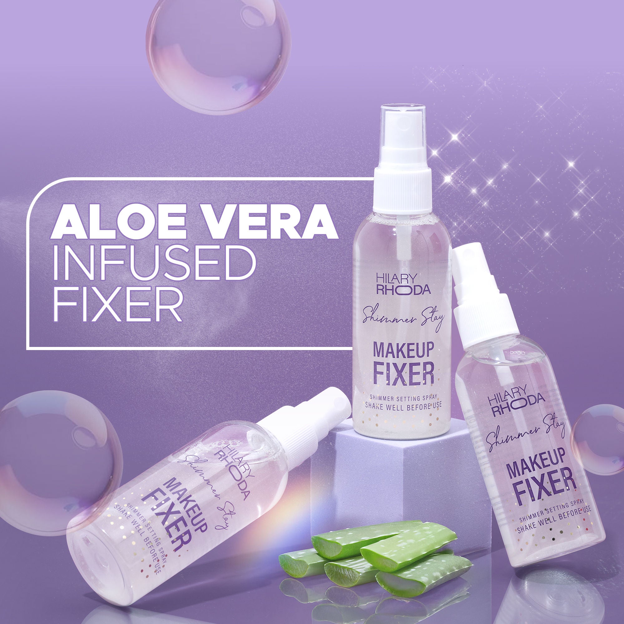 Hilary Rhoda Shimmer Stay Makeup Fixer