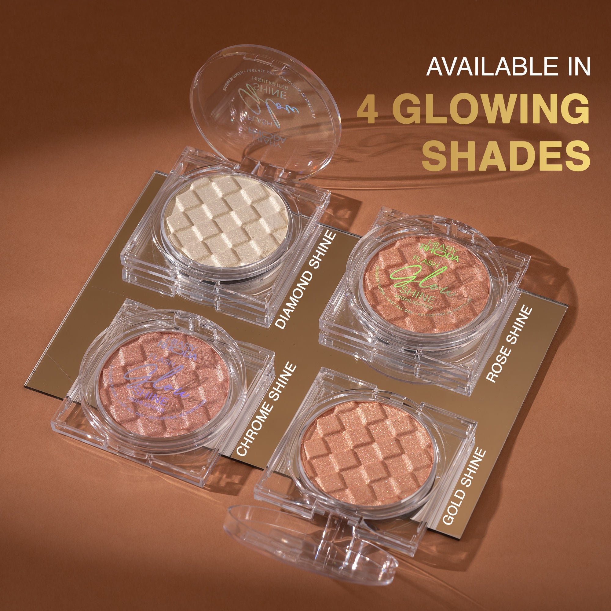 Hilary Rhoda Flash Glow Shine Reflective Highlighter - Rose Shine 02