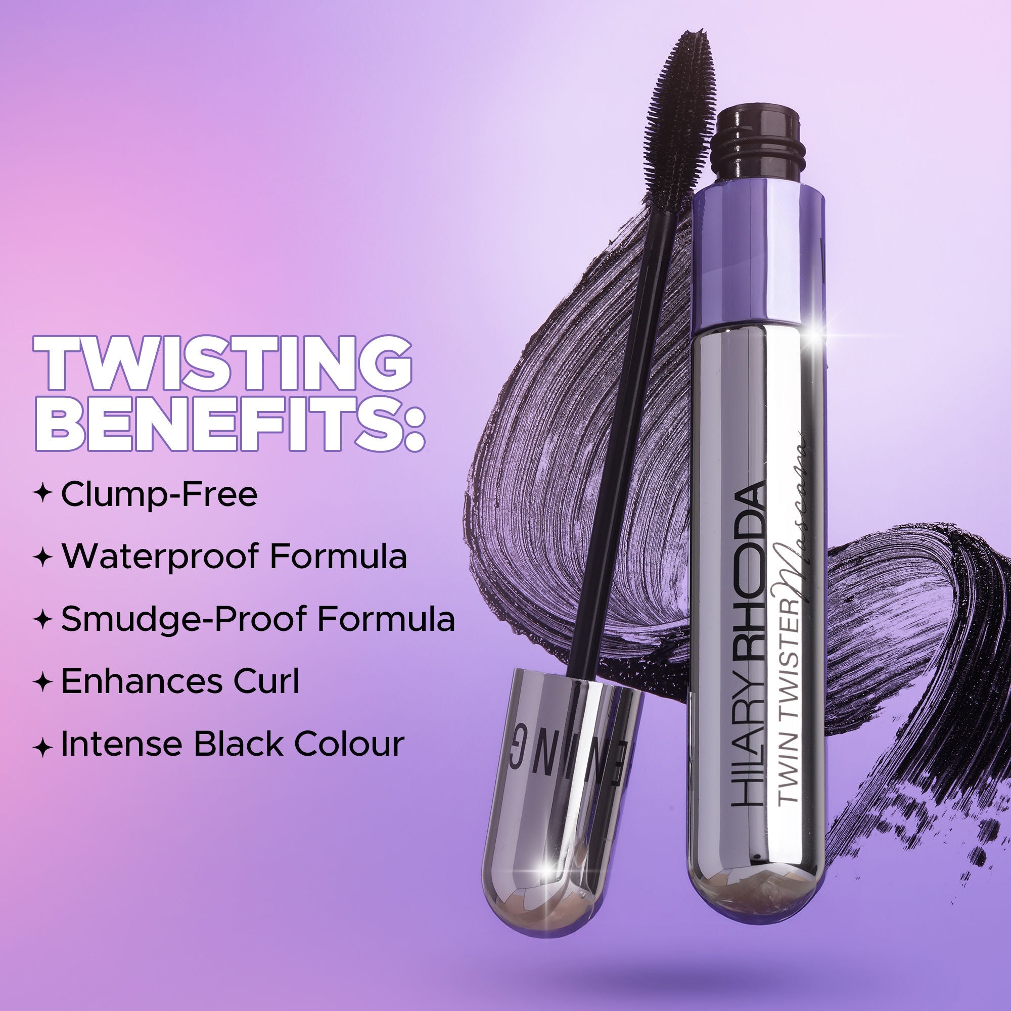 Hilary Rhoda Twin Twister Waterproof Mascara