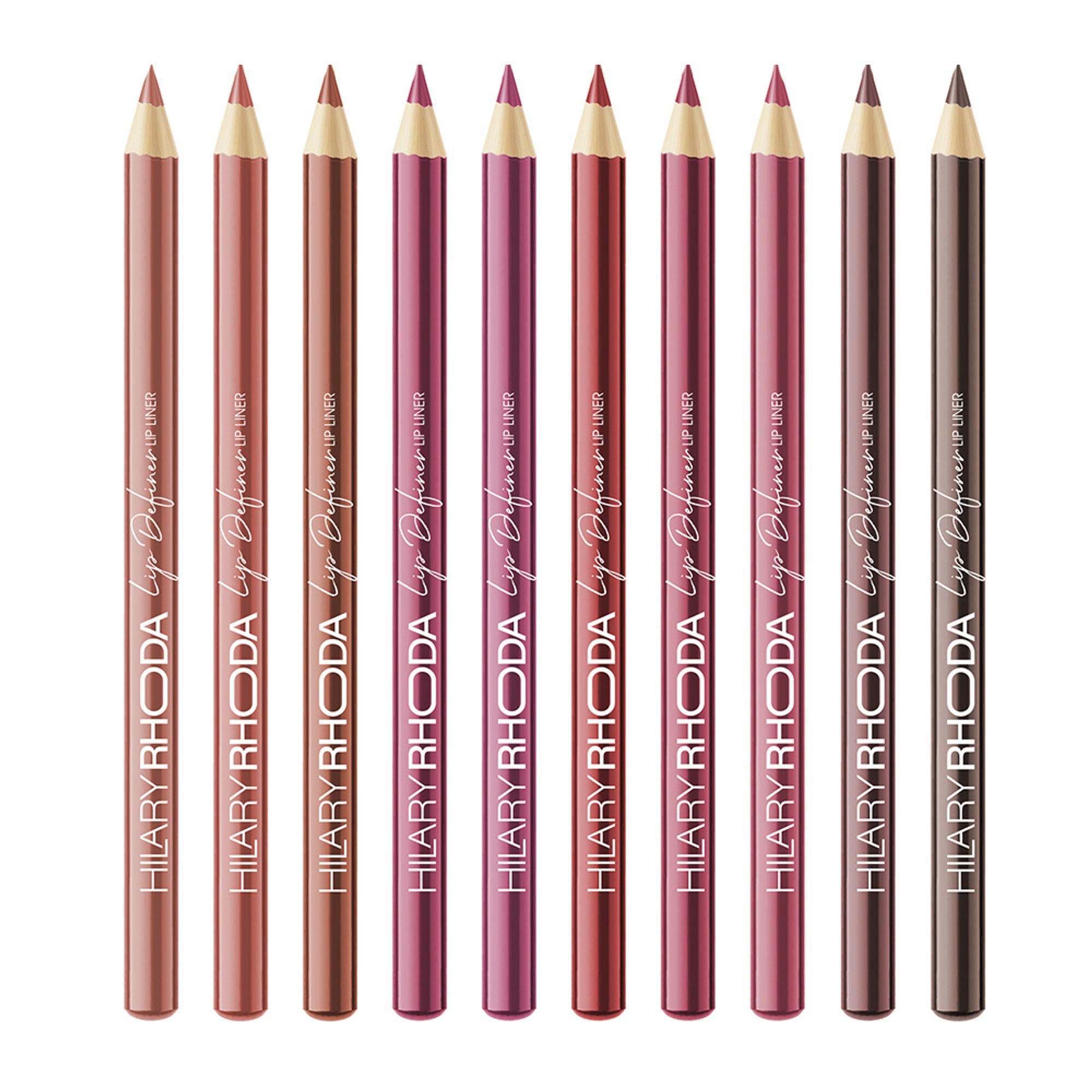 Hilary Rhoda Lip Definer Matte Lip Liner - Set Of 10