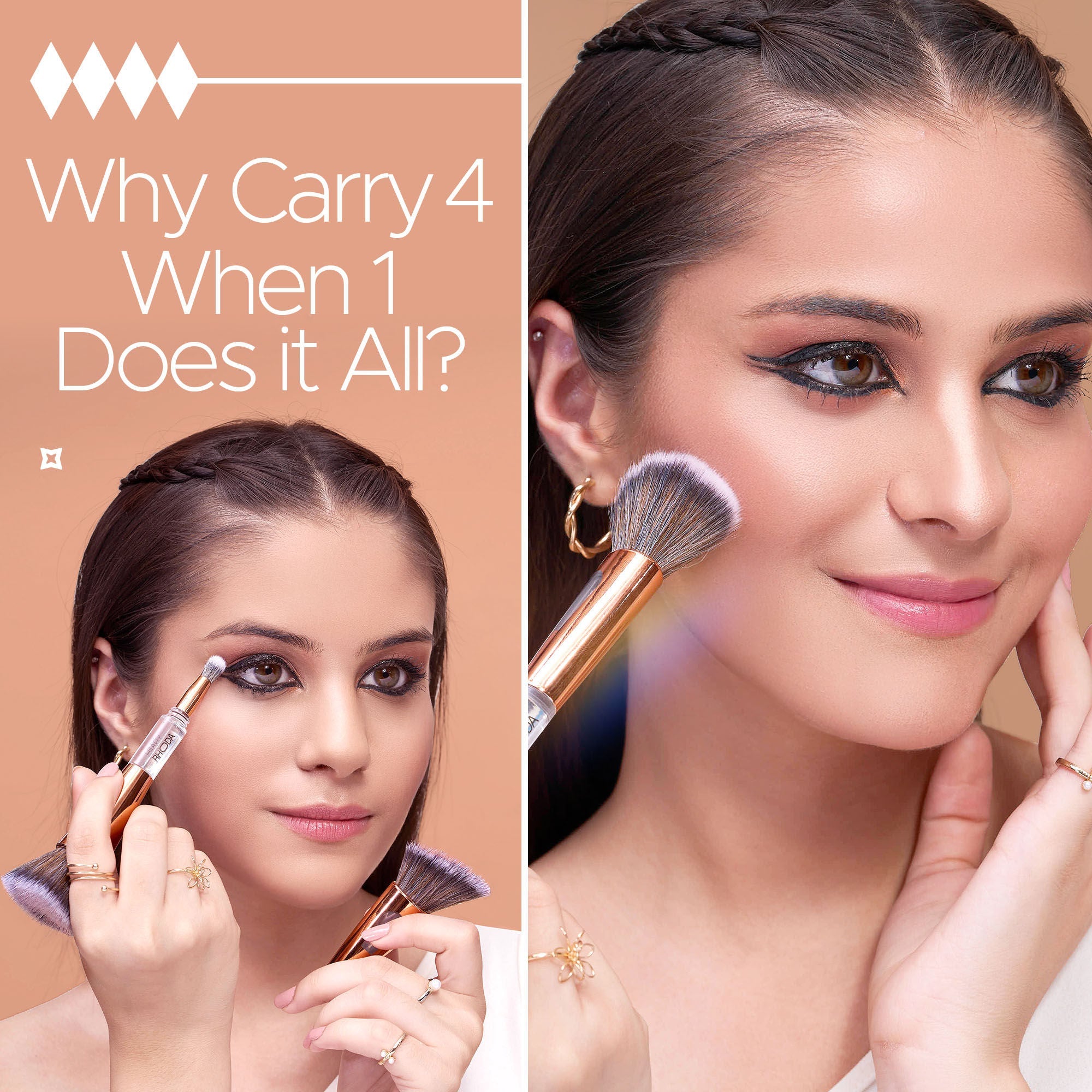 Hilary Rhoda All-Rounder 4 In 1 Brush For Makeup