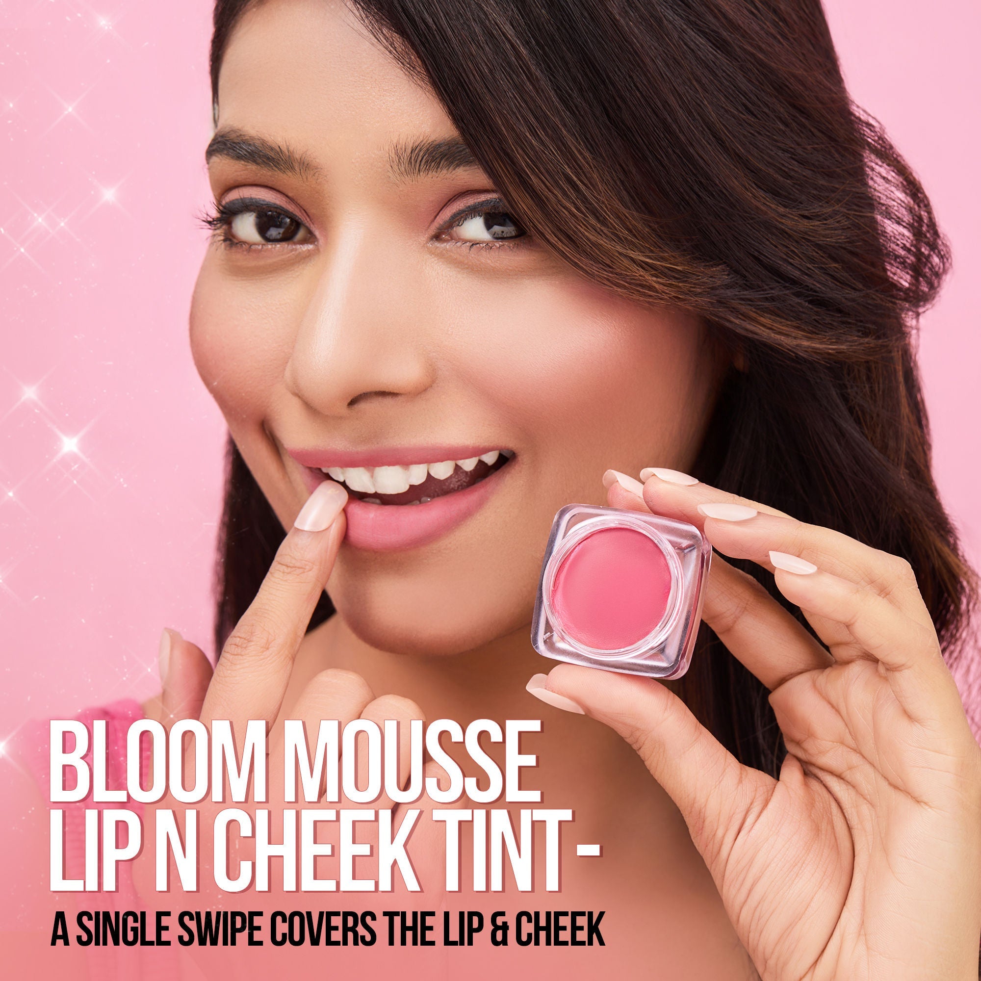 Hilary Rhoda Bloom Mousse Waterproof Lip N Cheek Tint - Pink Candy 01
