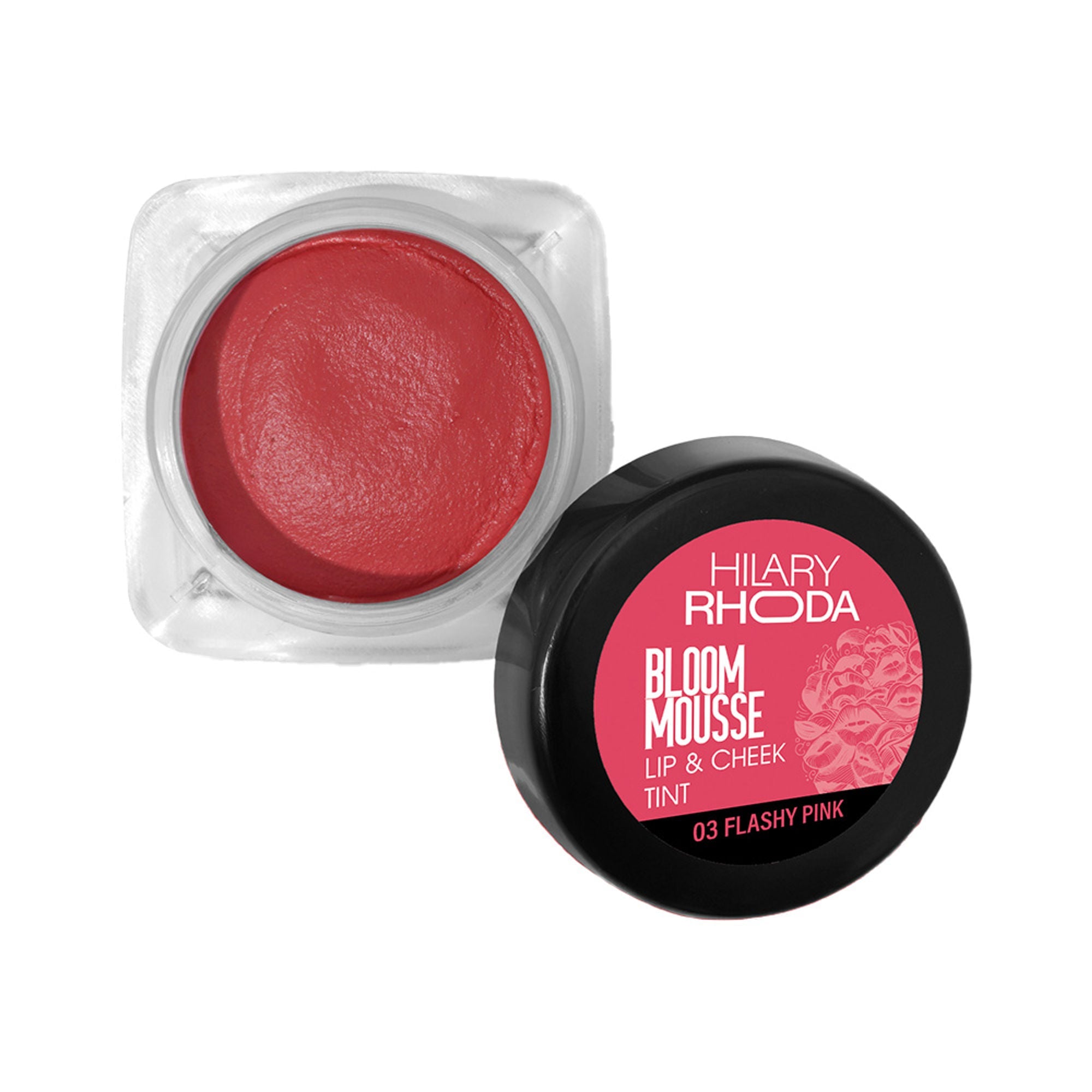 Hilary Rhoda Bloom Mousse Waterproof Lip N Cheek Tint - Flashy Pink 03
