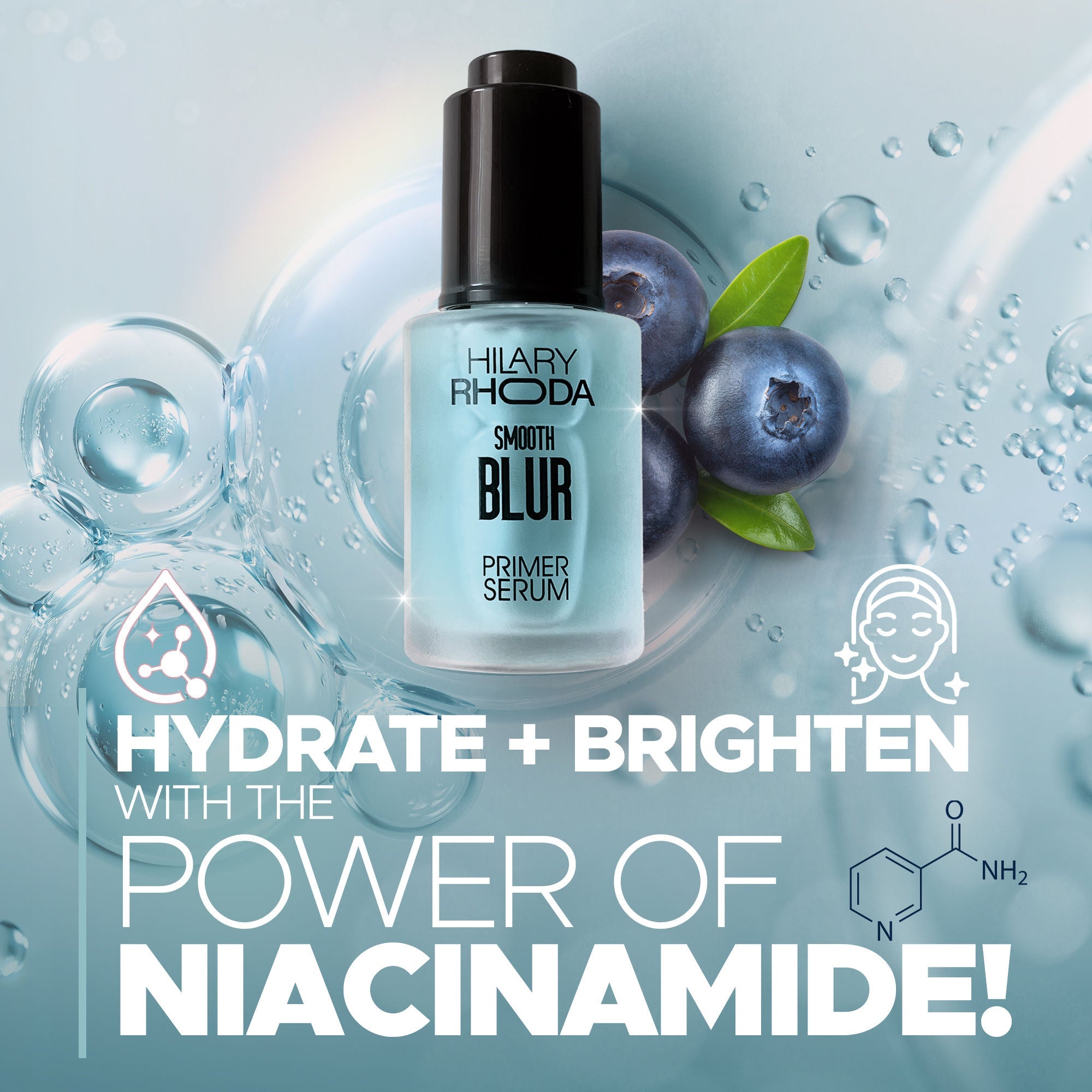 Hilary Rhoda Smooth Blur Primer Serum - Blueberry 02