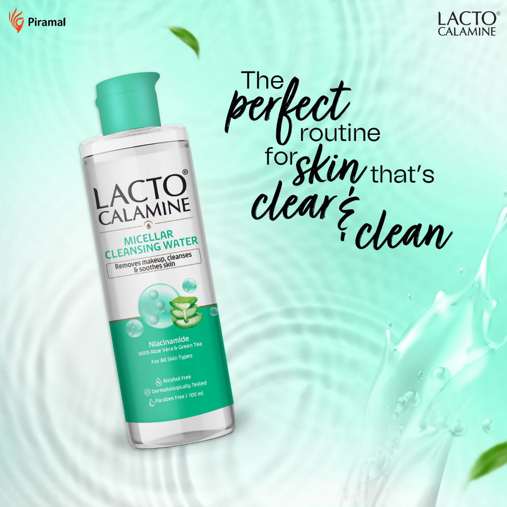 Lacto Calamine Micellar Cleansing Water,Removes Makeup & Clears Skin