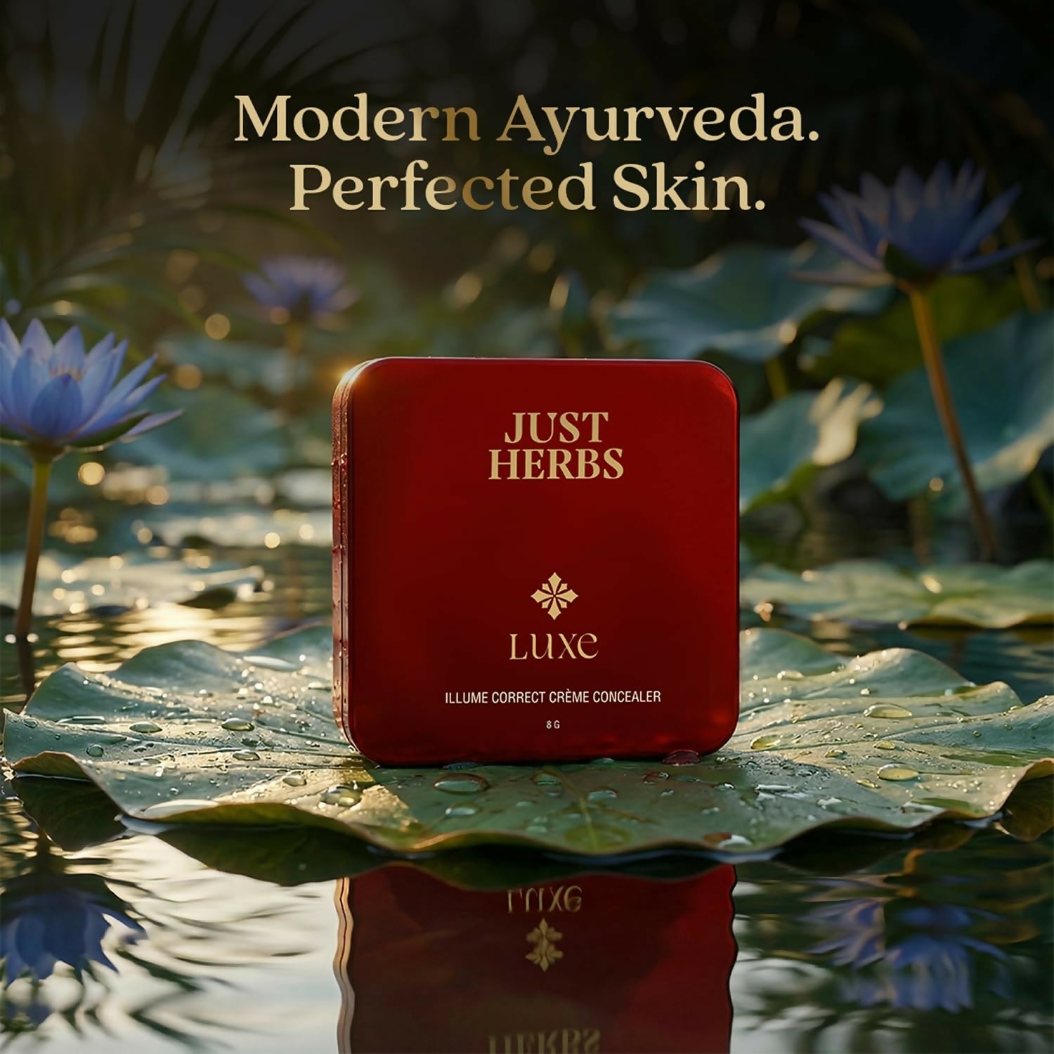 Just Herbs Luxe Illume Correct Creme Concealer Covers Dark Circles (130 Beige)