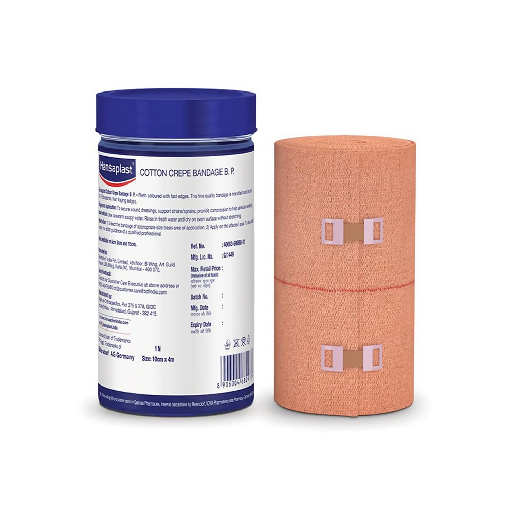 Hansaplast Soft Cotton Crepe Bandage For Pain Relief - 15cm x 4MTR