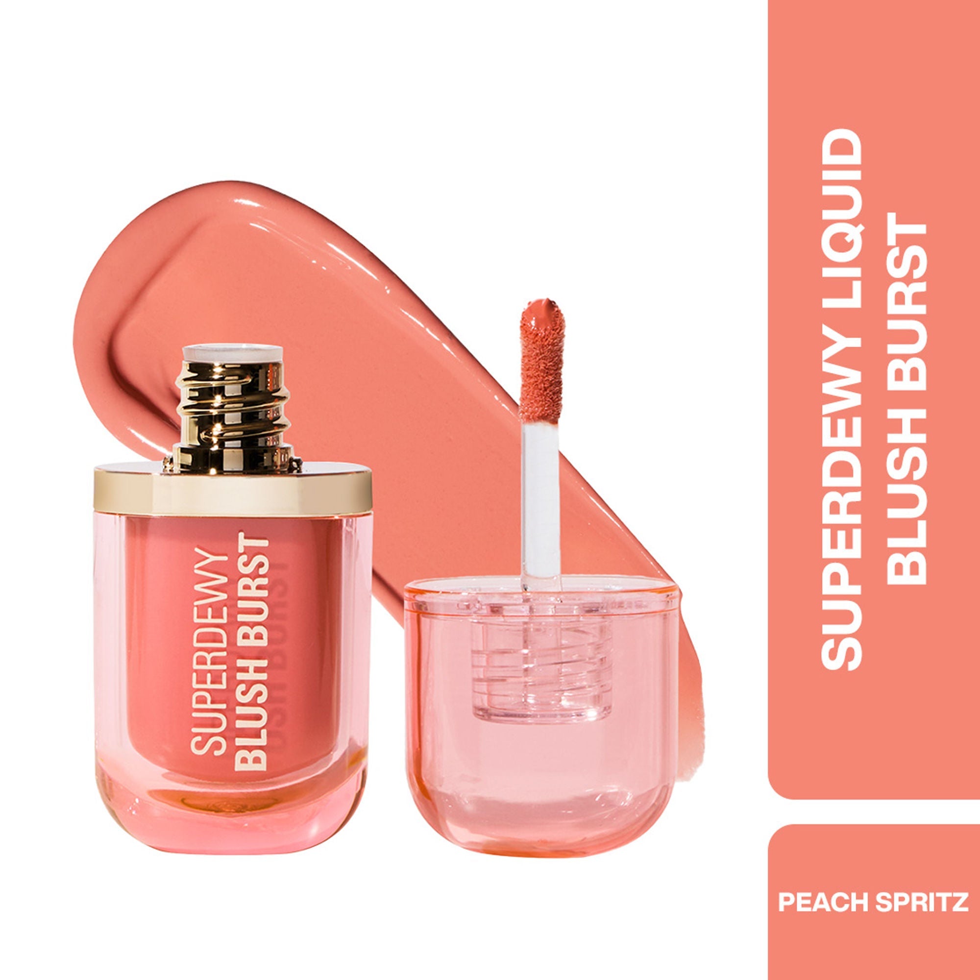 Makeup Revolution Superdewy Liquid Blush Burst - Peach Spritz