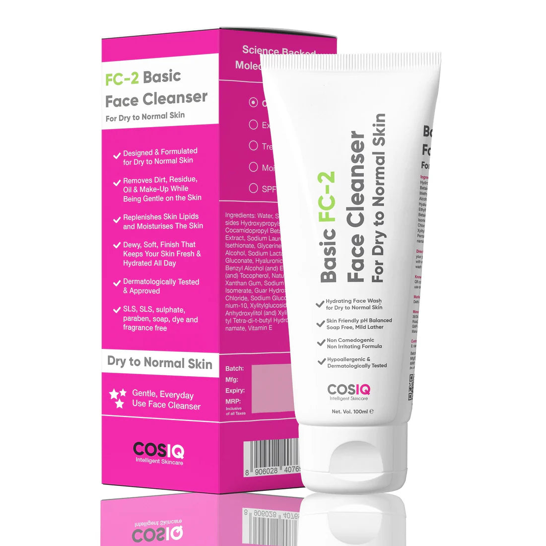 COSIQ FC-2 Basic Face Cleanser for Dry Skin