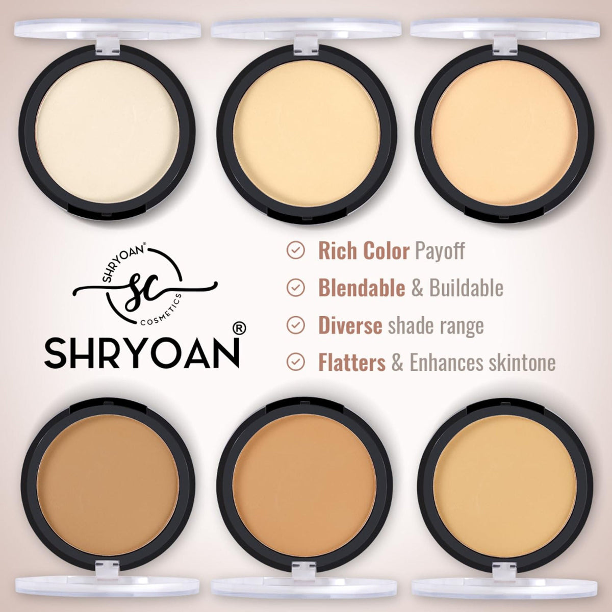 Shryoan Infinite Waterproof Compact Powder - 3
