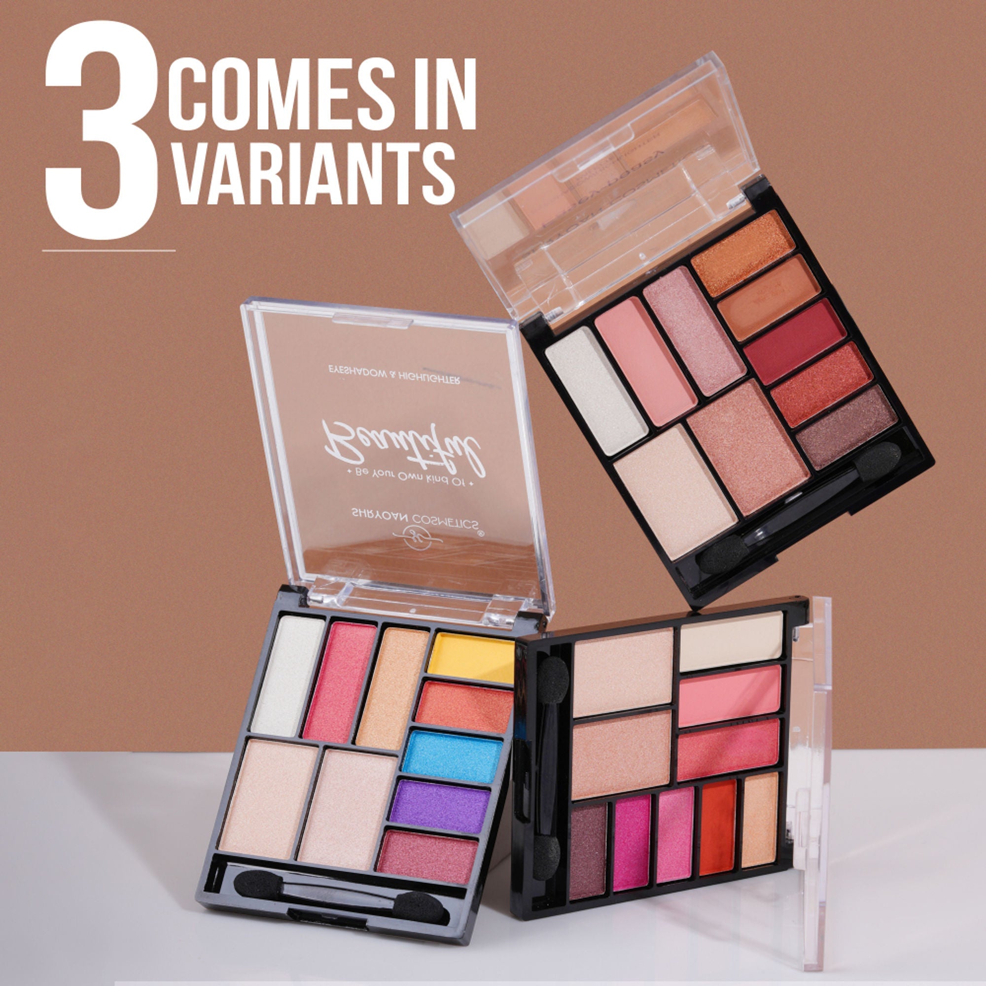 Shryoan Easey-Peasy Eyeshadow and Highlighter Palette - 1