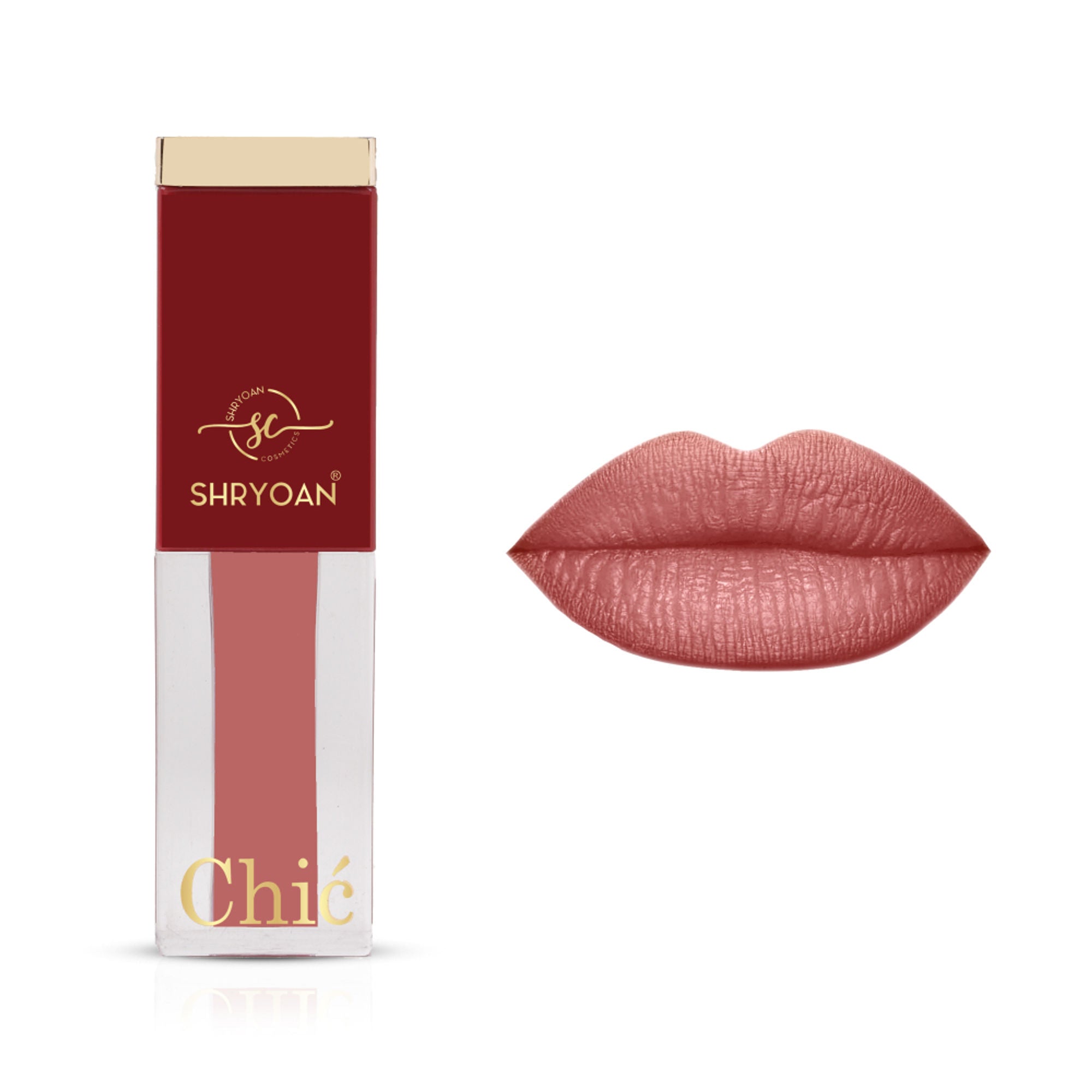 Shryoan Chic Velvet Matte Liquid Lipstick - Brown Sugar Rose-10