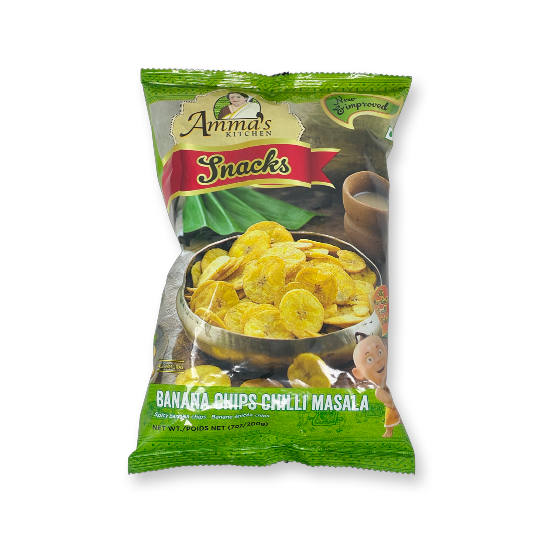Amma's Kitchen Banana Chips Chilli Masala 200g