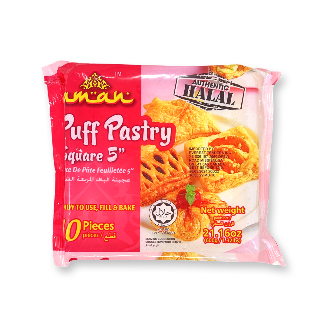 Aman Puff Pastry 600g (10pcs)