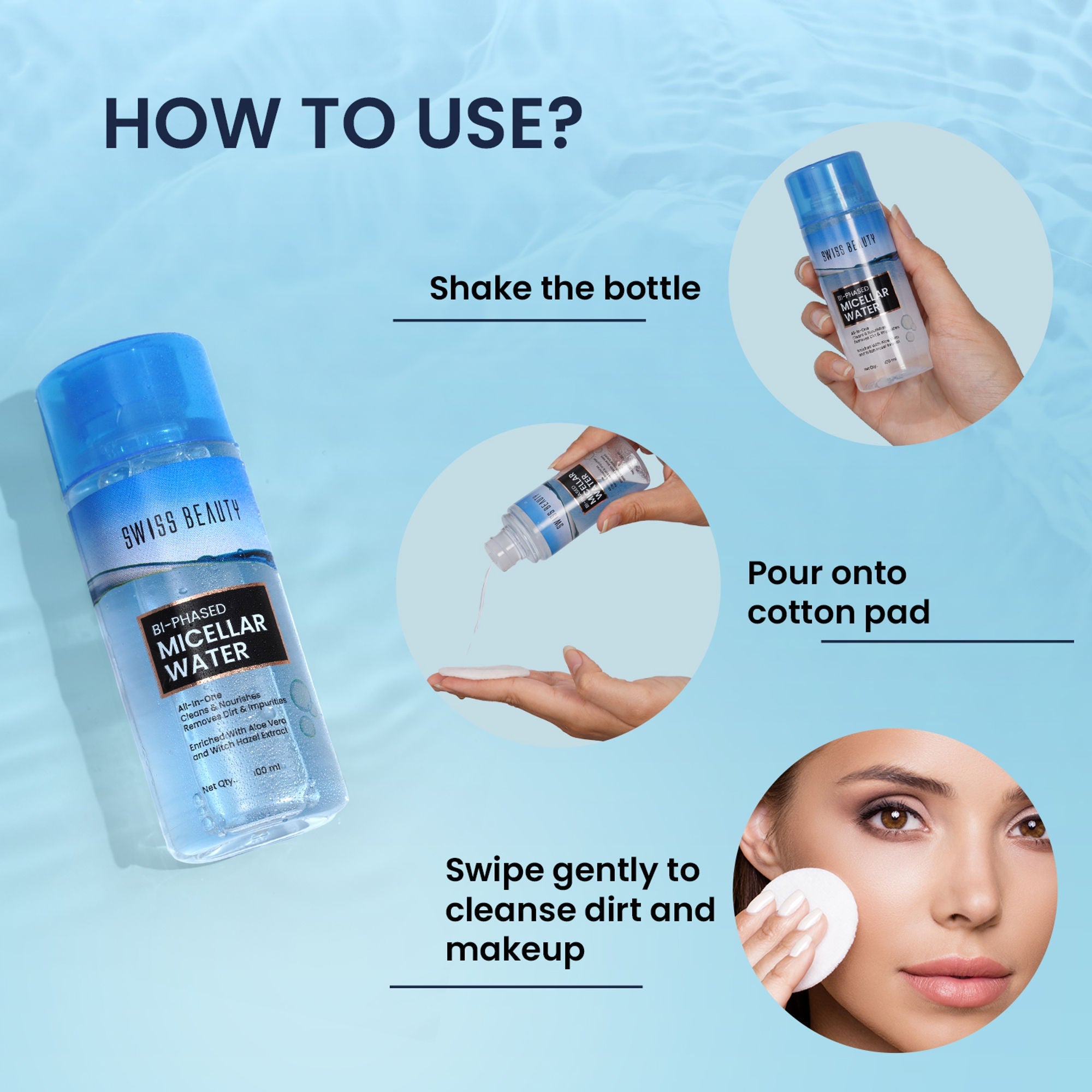 Swiss Beauty Bi-Phased Micellar Cleansing Water