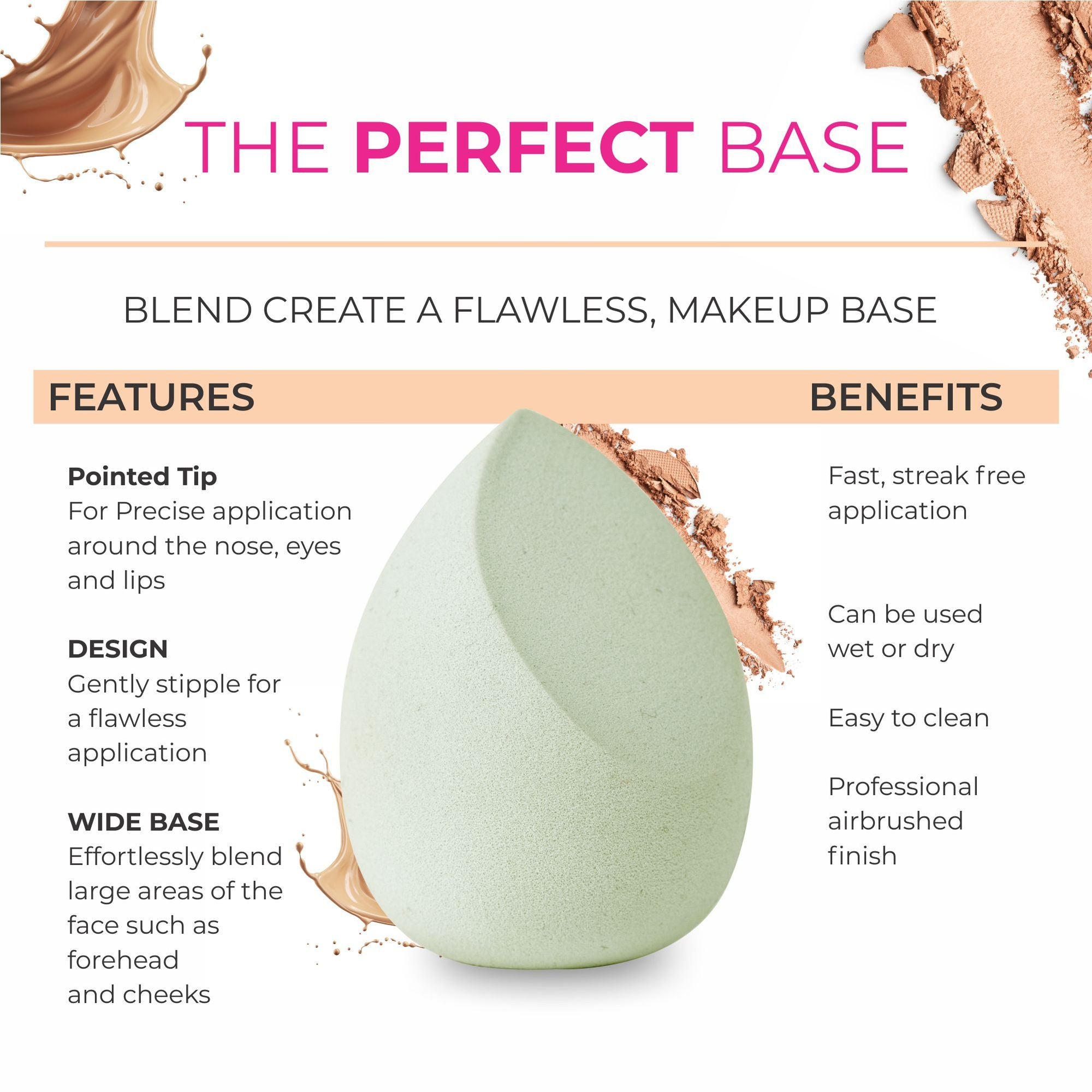Swiss Beauty Makeup Buddy Beauty Blender - Green