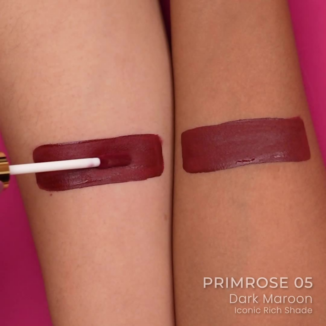 Parul Garg Beauty Silk Matte Liquid Lipstick, Long Lasting & Transfer-Proof - Primrose, Deep Maroon