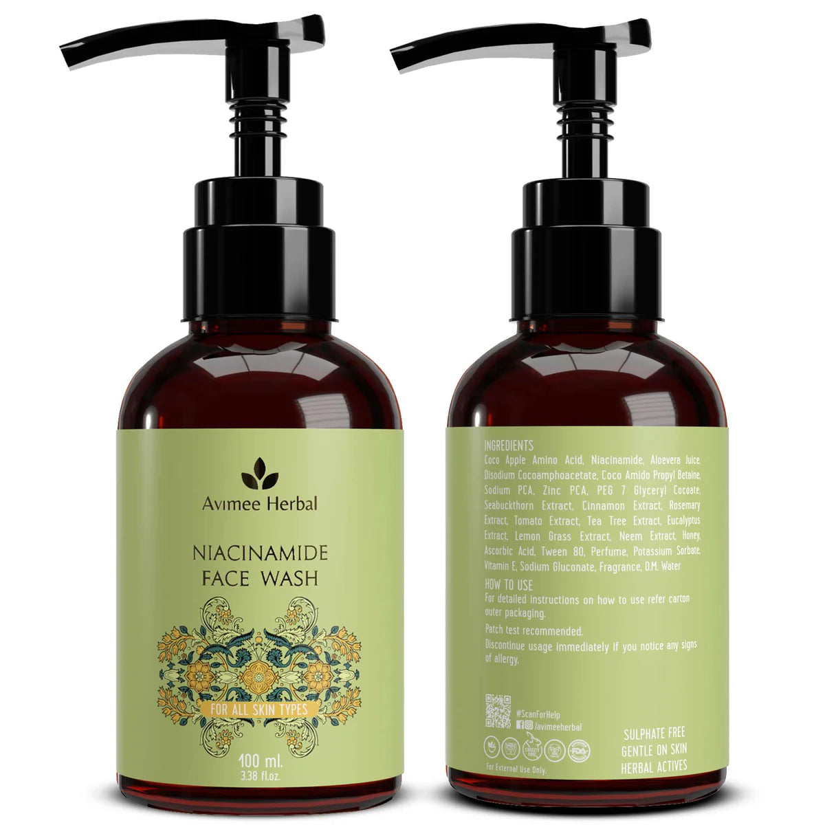 Avimee herbal Niacinamide Face Wash