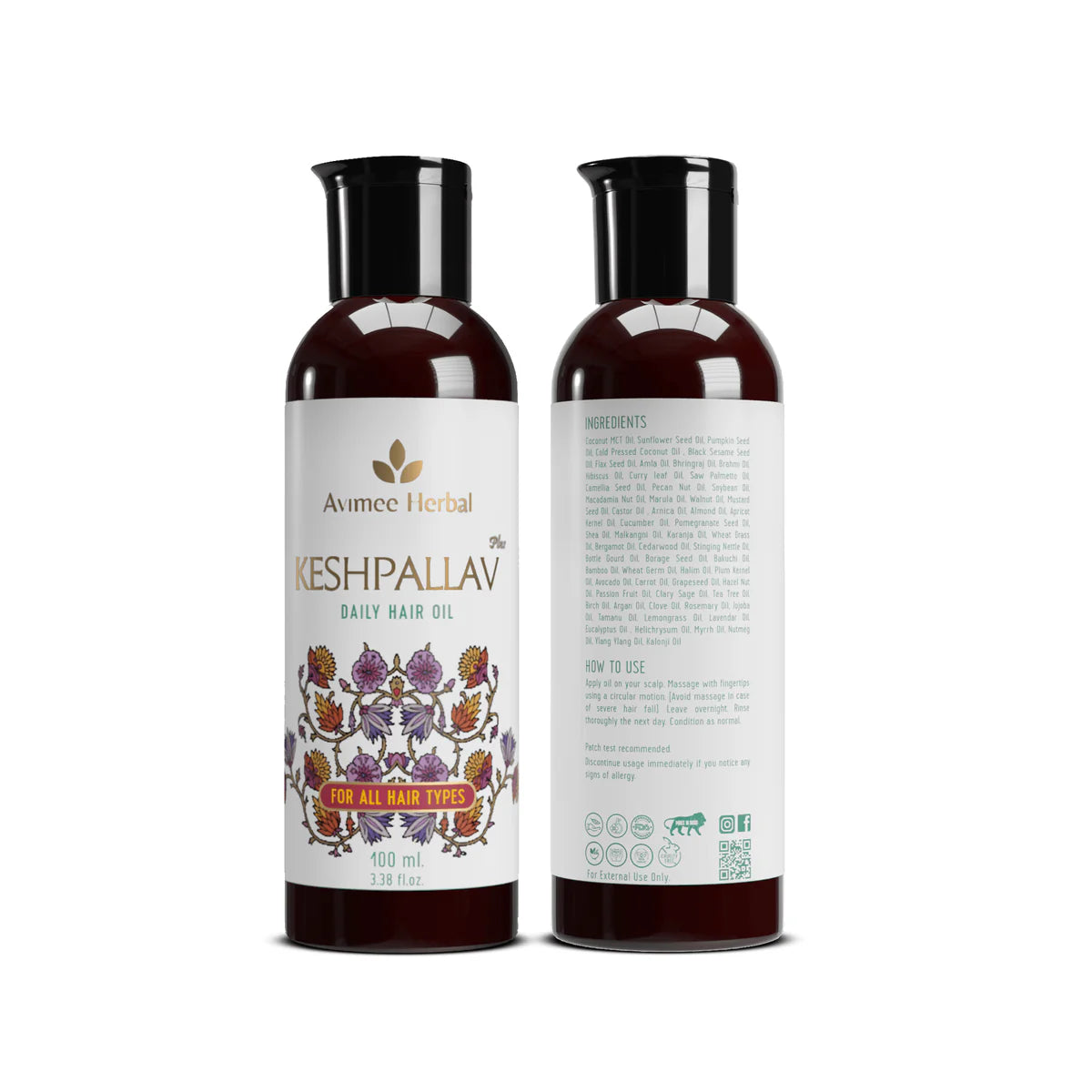 Avimee Herbal Keshpallav Plus Daily Hair Oil for Hair Growth