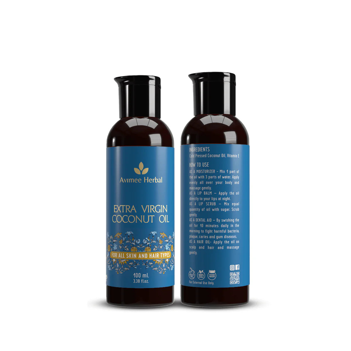 Avimee herbal Extra Virgin Coconut Oil (Cold Pressed) For Winters