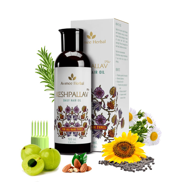 Avimee Herbal Keshpallav Plus Daily Hair Oil for Hair Growth