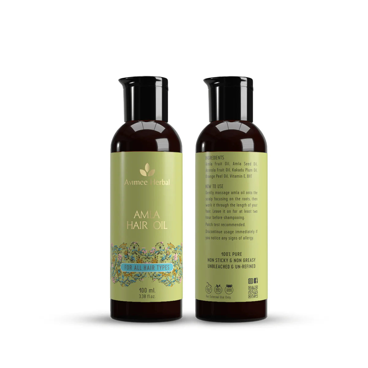 Avimee herbal Pure Amla Hair Oil for Grey Hair & Dandruff