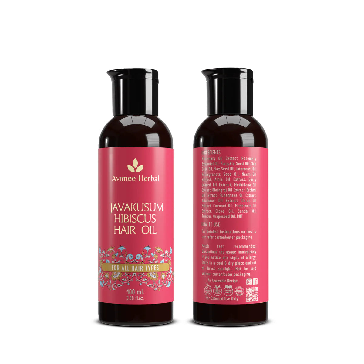 Avimee herbal Javakusum Hibiscus Hair Oil